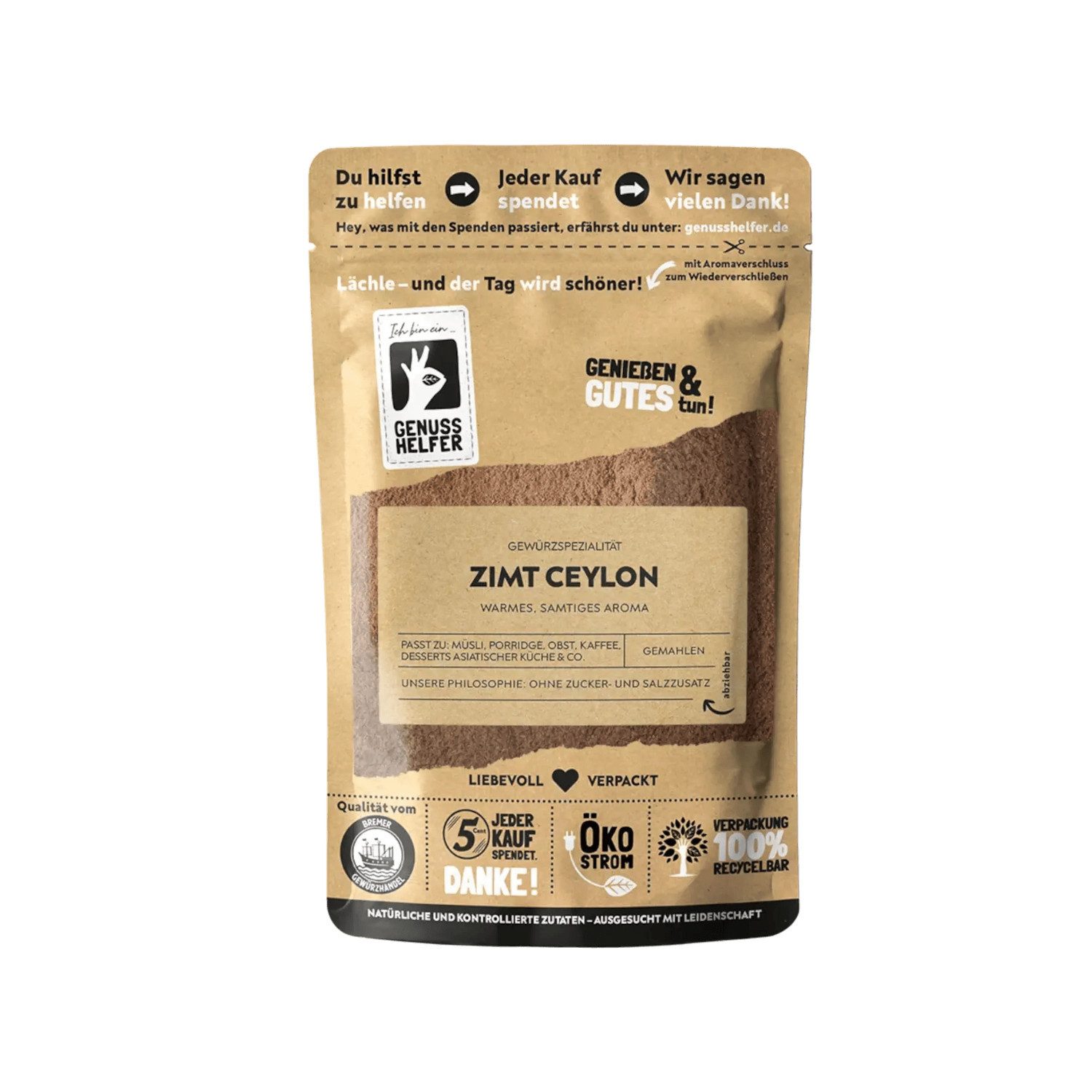 Bremer Gewürzhandel Gewürz Zimt Ceylon, gemahlen, 100 g