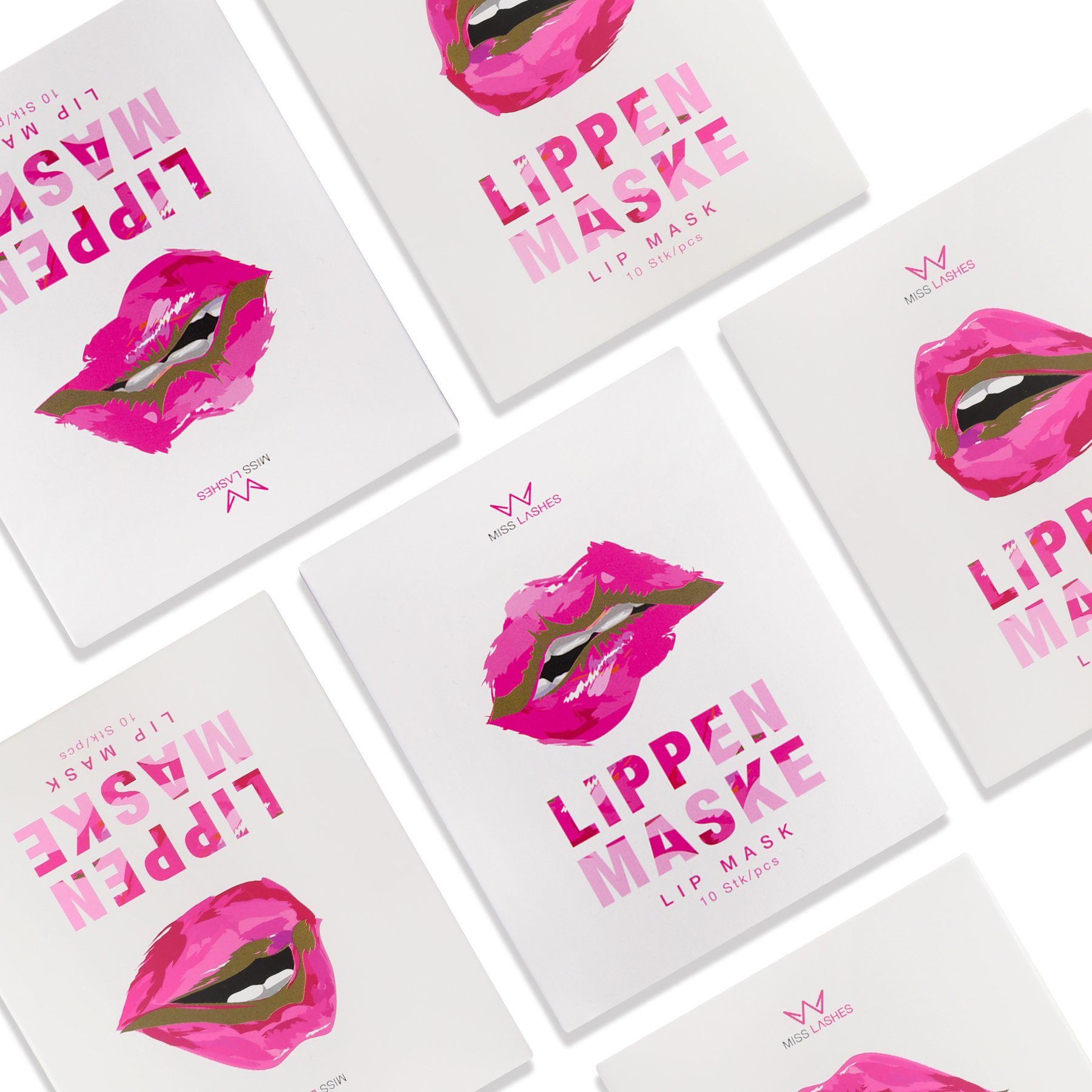 Lippenmaske Miss 10 Lashes Miss Stück, Lippenmaske Lashes 1-tlg.