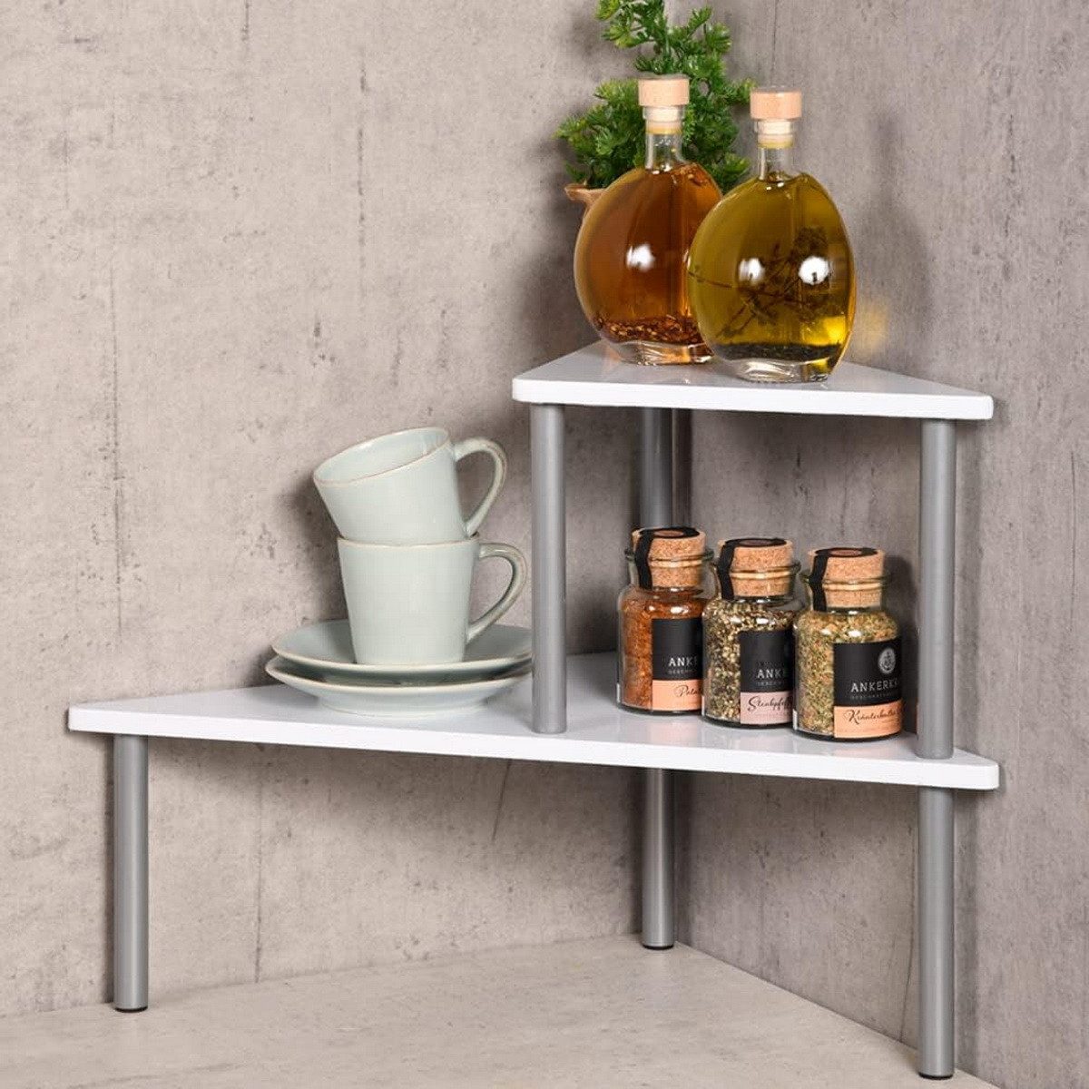 KESPER® Eckregal Küchen-Regal Küchenregal Eckral Gewürzregal, günstig online kaufen