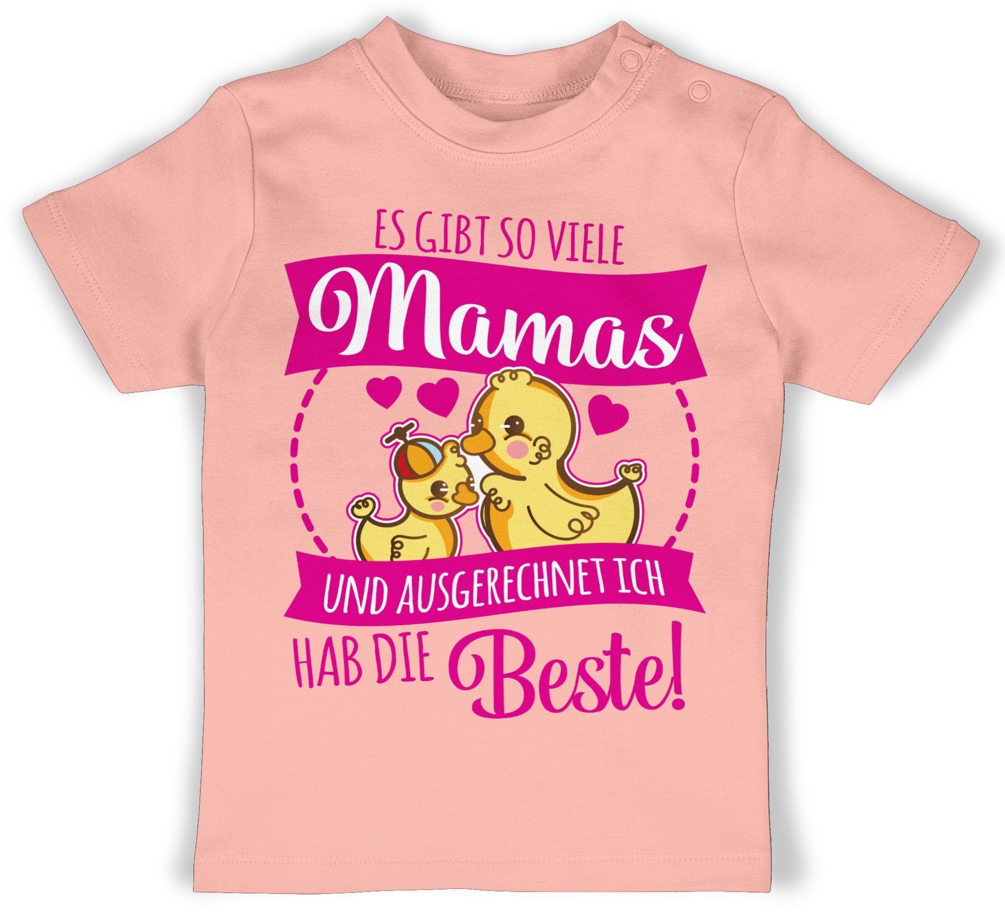 Shirtracer 1 viele - Es Babyrosa Beste die so Ich hab Muttertagsgeschenk Mamas T-Shirt gibt