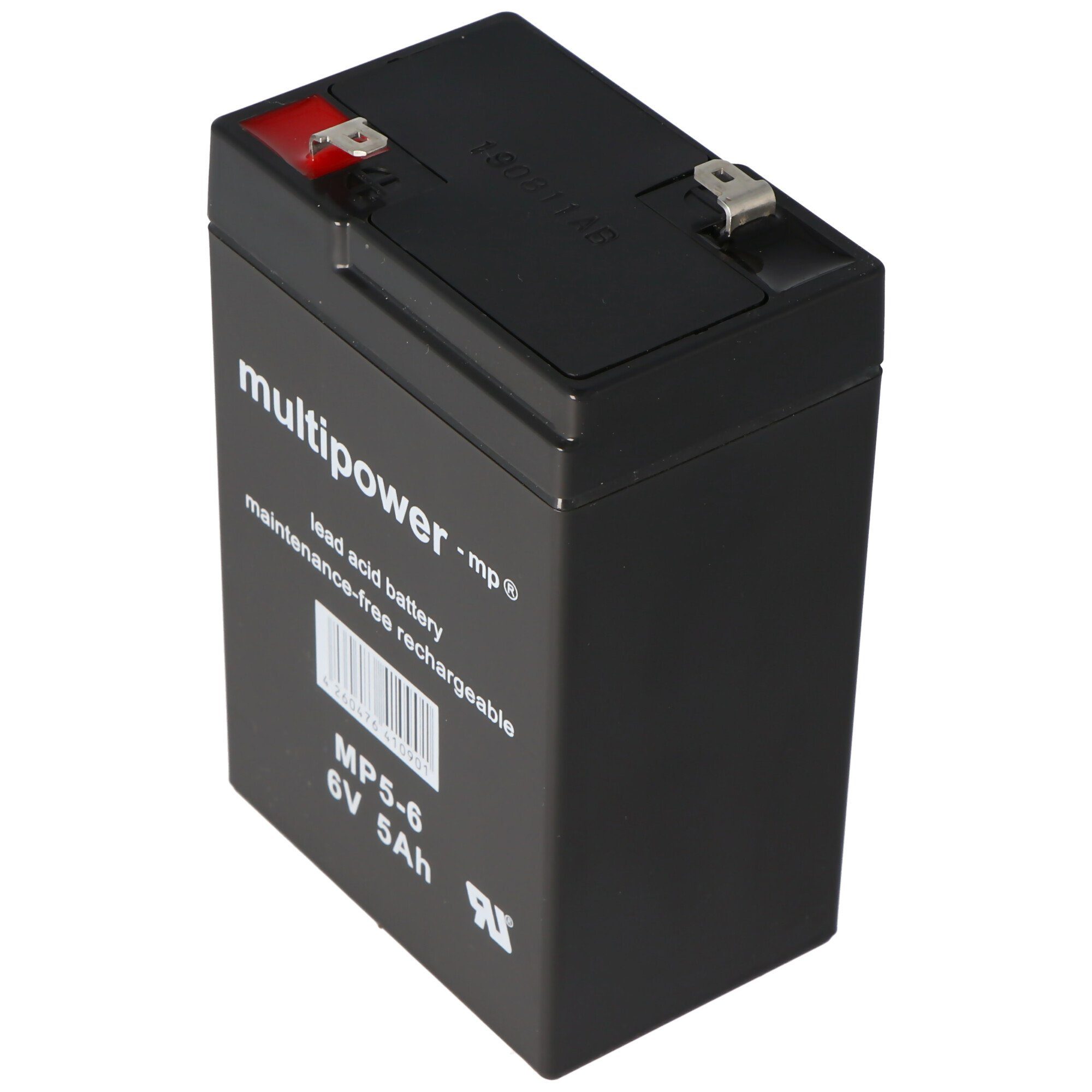 Multipower MP4.5-6 Blei Akku mit 4,8mm Faston Kontakten Akku