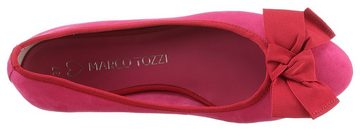 MARCO TOZZI Ballerina Flats, Flache Schuhe, Festtagssmode mit hübscher Zierschleife