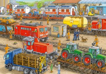 Ravensburger Puzzle Ravensburger Kinderpuzzle - 09191 Trubel am Bahnhof - Puzzle für..., 24 Puzzleteile