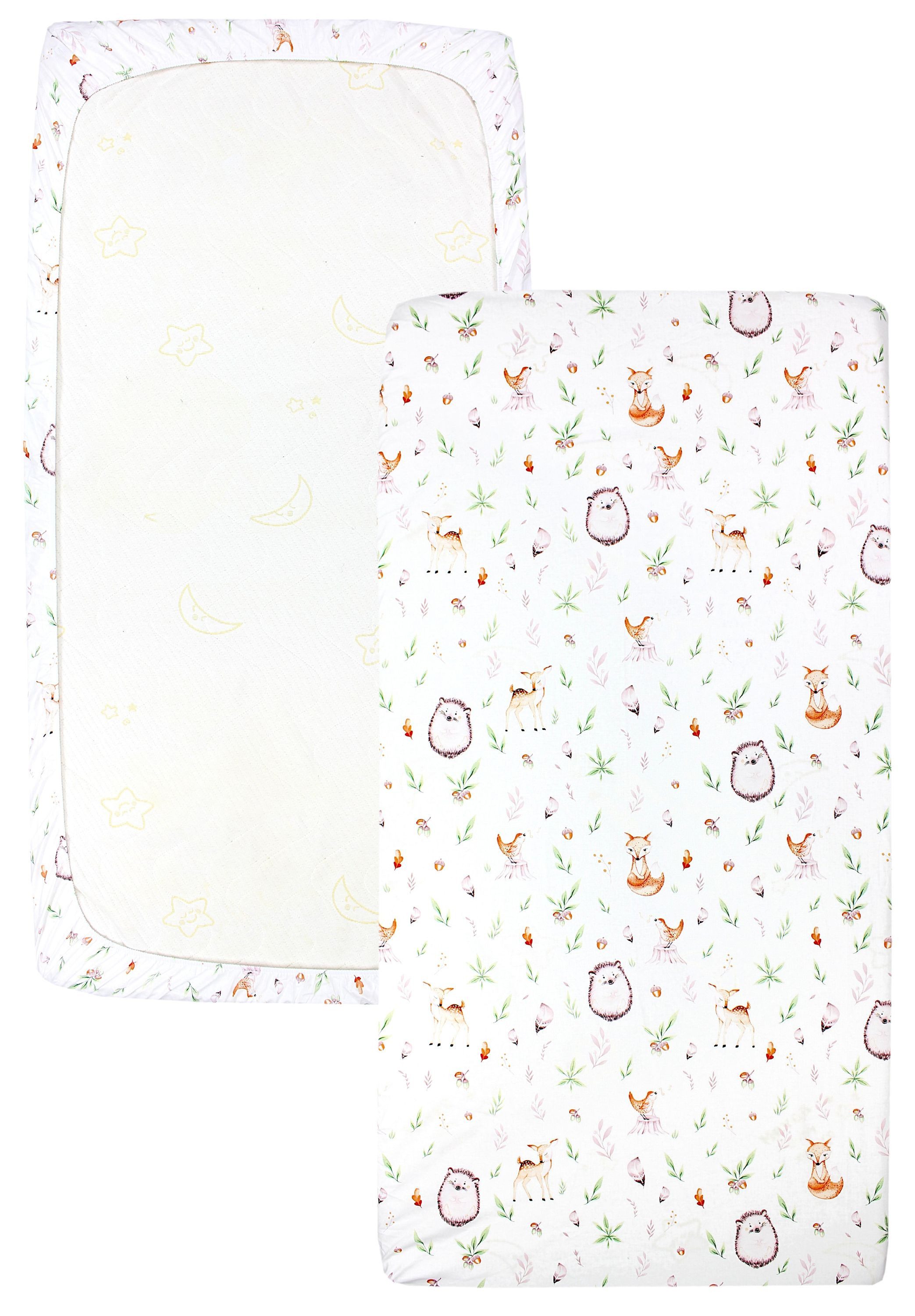 TupTam Spannbettlaken Baby Spannbettlaken Spannbetttuch für Babybett Kinder günstig online kaufen