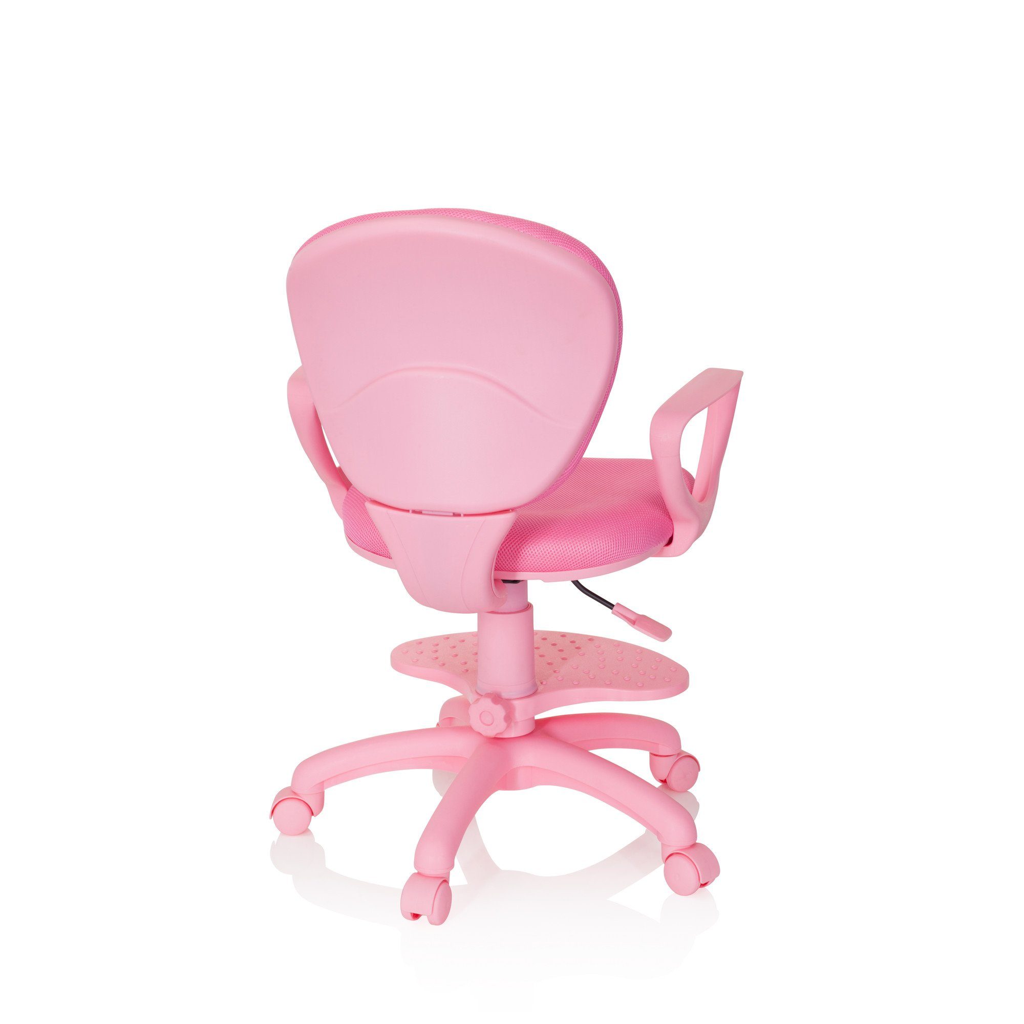 Kinderdrehstuhl Armlehnen Stoff Pink Drehstuhl KID (1 mitwachsend, mit COLOUR ergonomisch hjh St), OFFICE