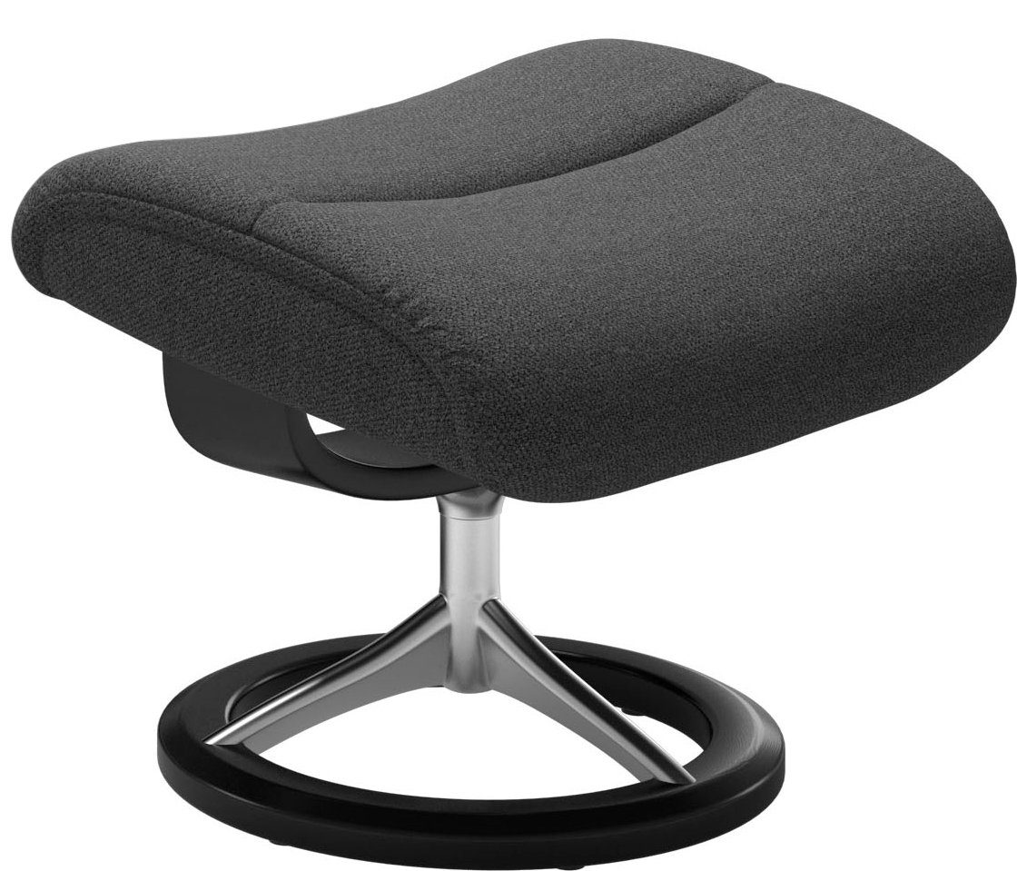 mit Größe View Base, Signature Relaxsessel mit M,Gestell Relaxsessel (Set, Stressless® Hocker), Schwarz