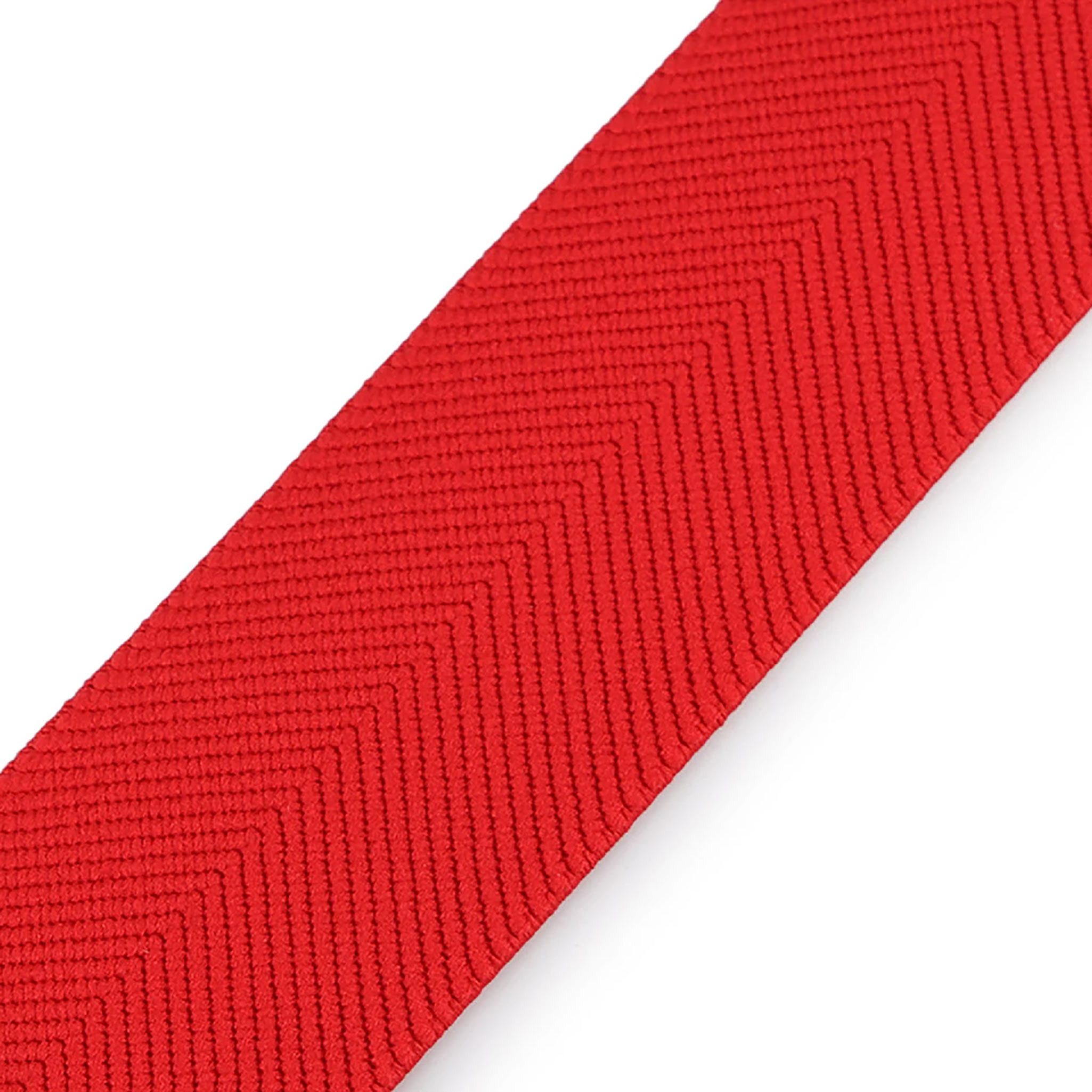 maDDma Gummiband Elastikband Fischgrat 40mm x 1m für Bekleidung und Unterwäsche, rot