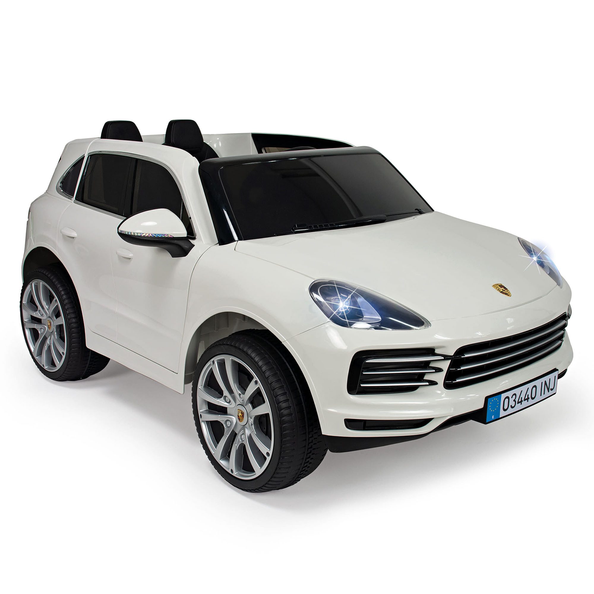 INJUSA Elektro-Kinderauto Cayenne, Belastbarkeit 30 kg, Kinder Elektroauto SUV Kinderfahrzeug mit Fernbedienung Spielzeugauto