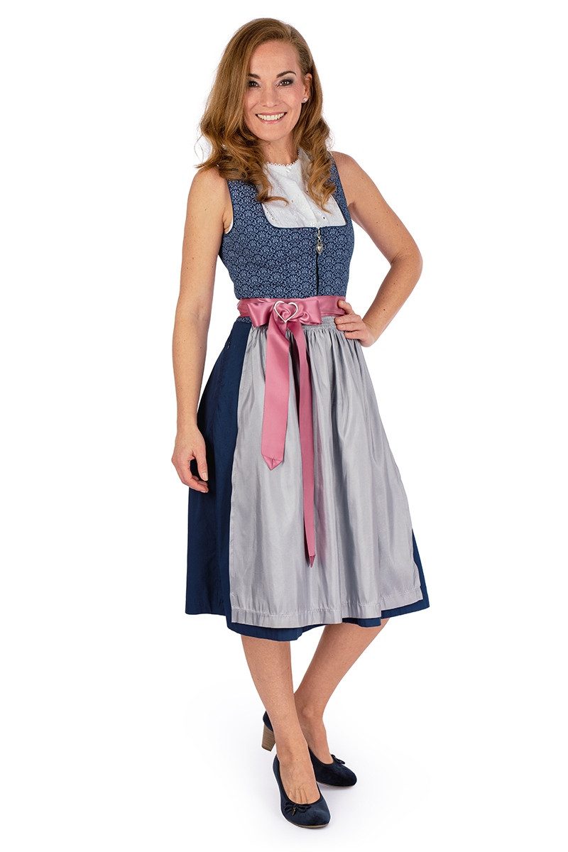 MarJo Dirndl Midi Dirndl 2tlg. - JILL - tinte/silber