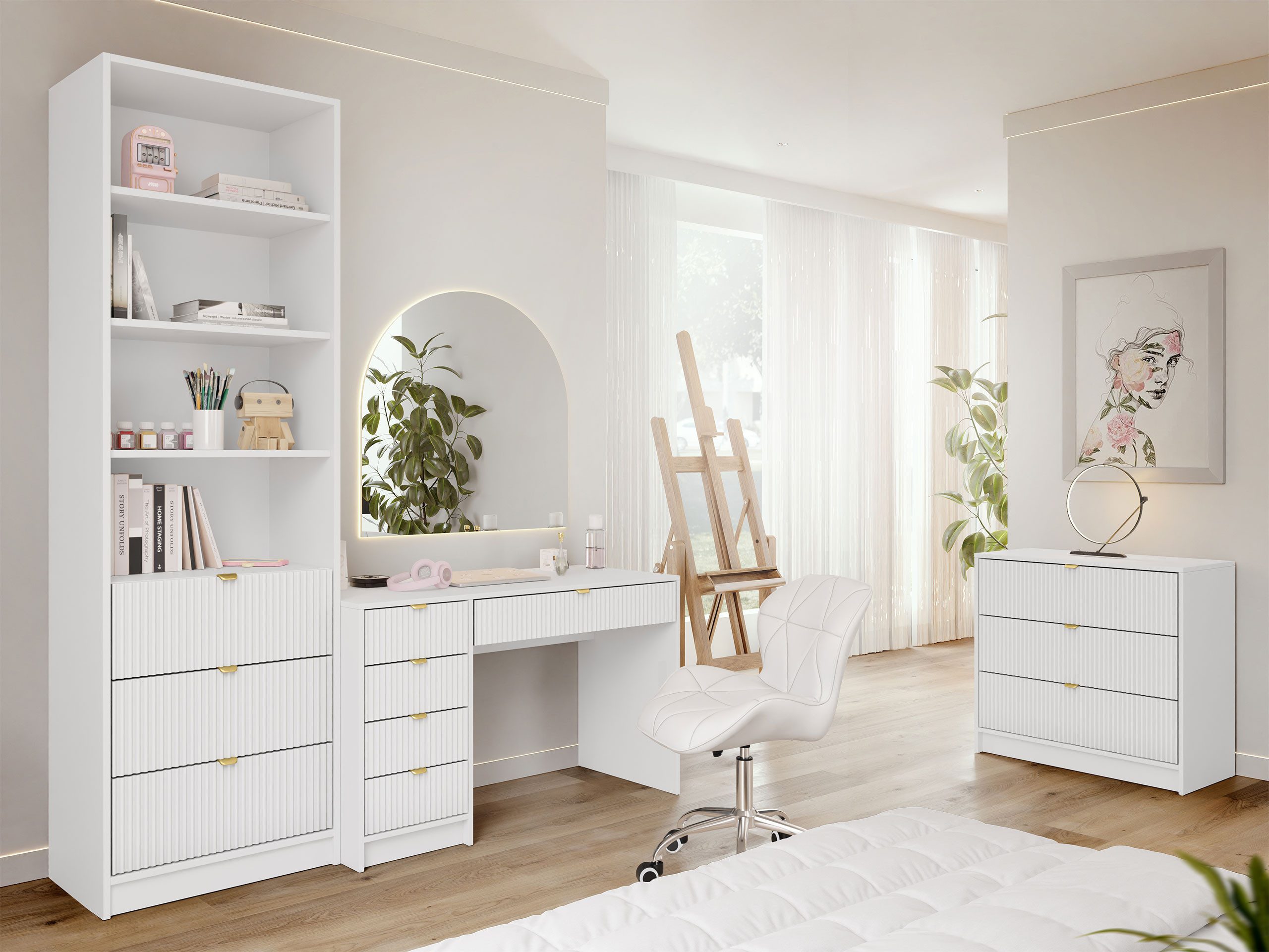 MIRJAN24 Wohnzimmer-Set Tireno V, (3er-Set, Kommode, günstig online kaufen