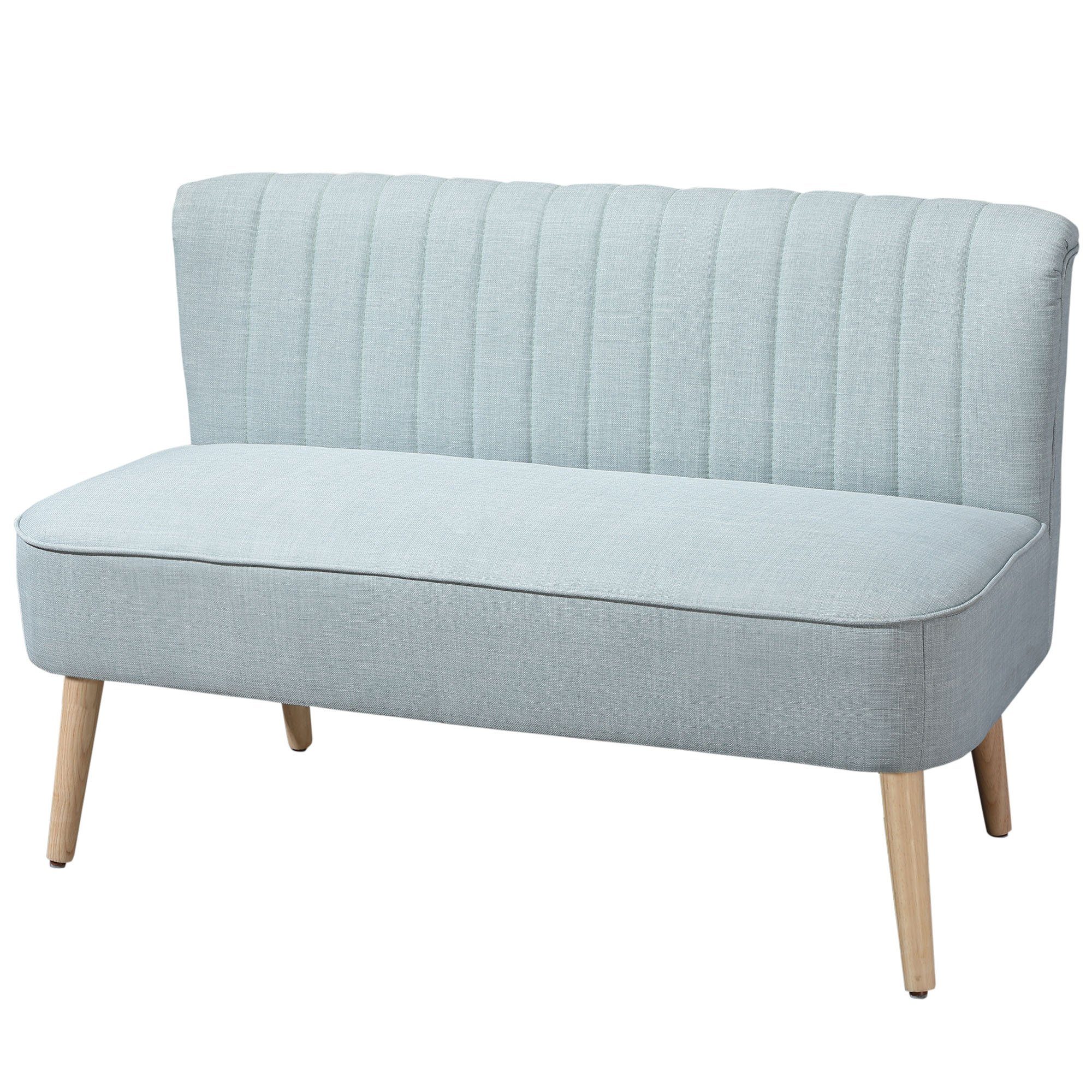 HOMCOM 2-Sitzer Zweisitzer, Loveseat mit Leinenoptik, günstig online kaufen