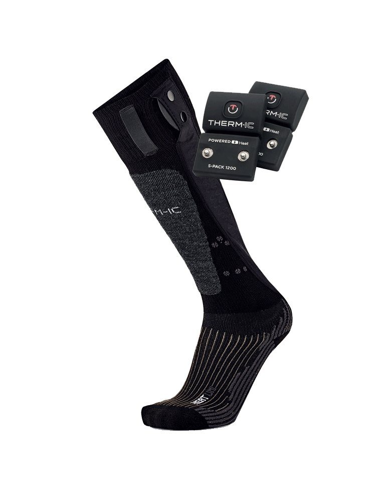 THERM-IC Skisocken Powersock Set Heat Uni + S-Pack 120