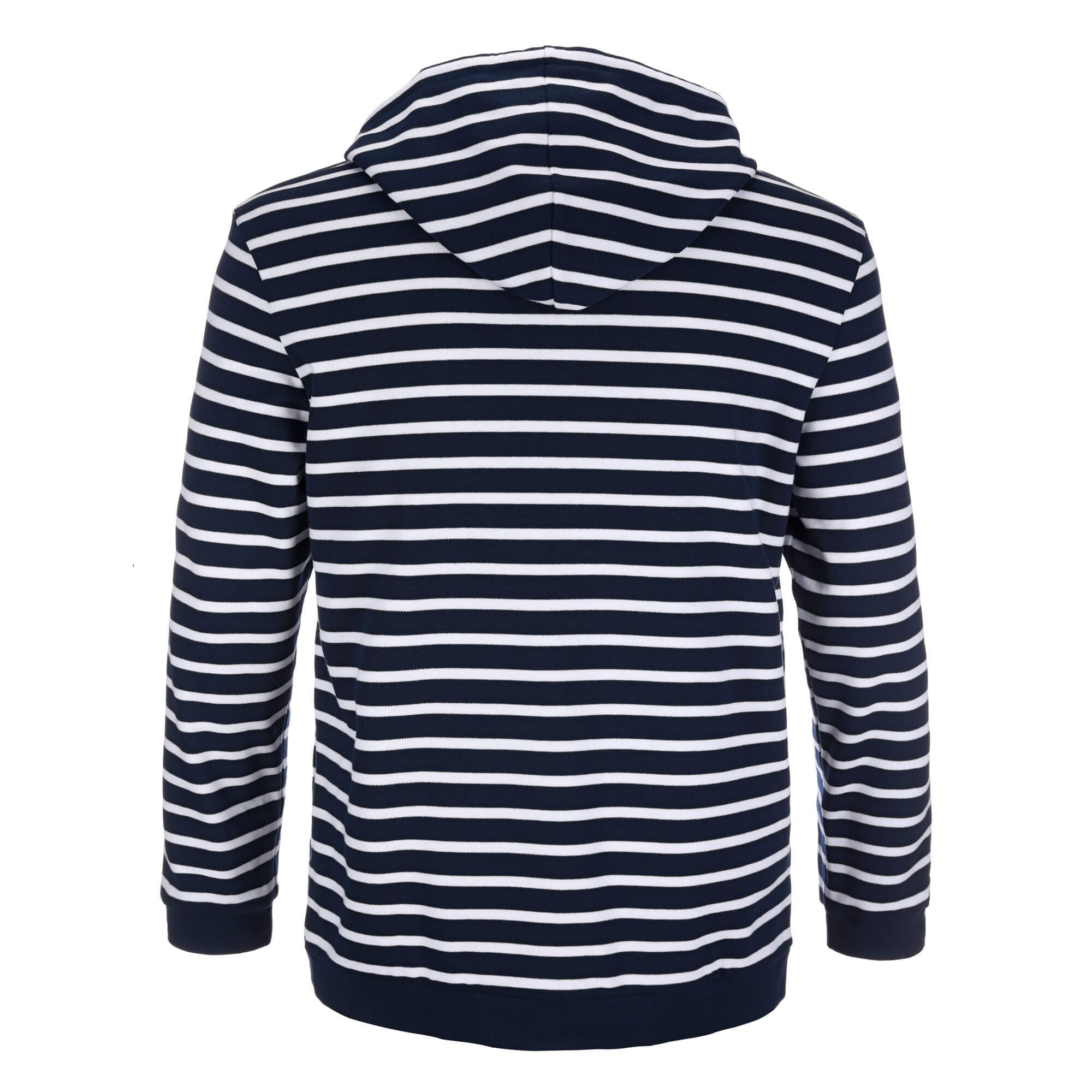 modAS Kapuzenpullover 29006 Unisex Pullover gestreift – Bretonisches Streifenshirt mit Kapuze