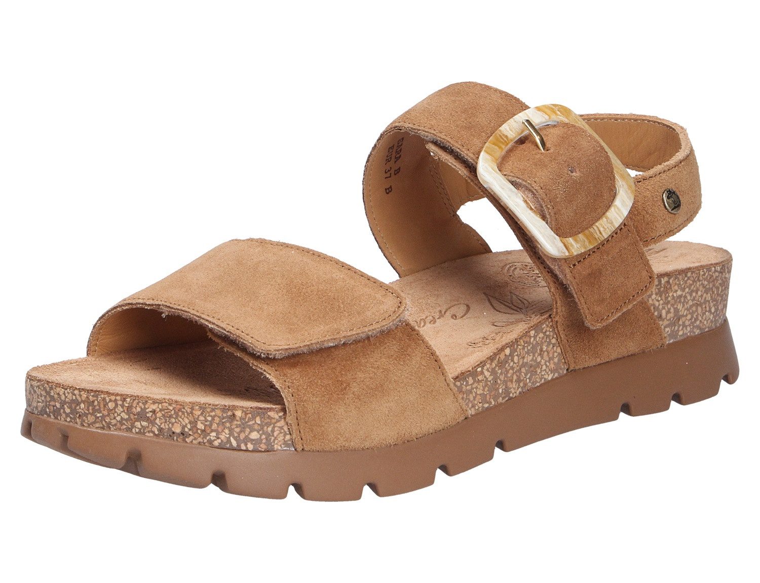 Panama Jack Damen Plateausandale (Weicher Gehkomfort) Echtleder