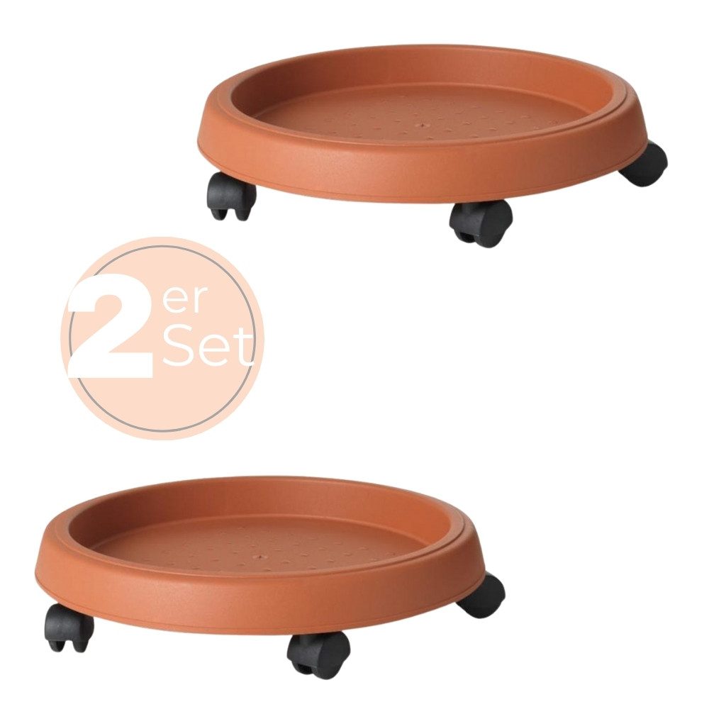 GarPet Pflanzenroller 2er Set Pflanzen Roller Outdoor Rollbrett Blumen Topf günstig online kaufen