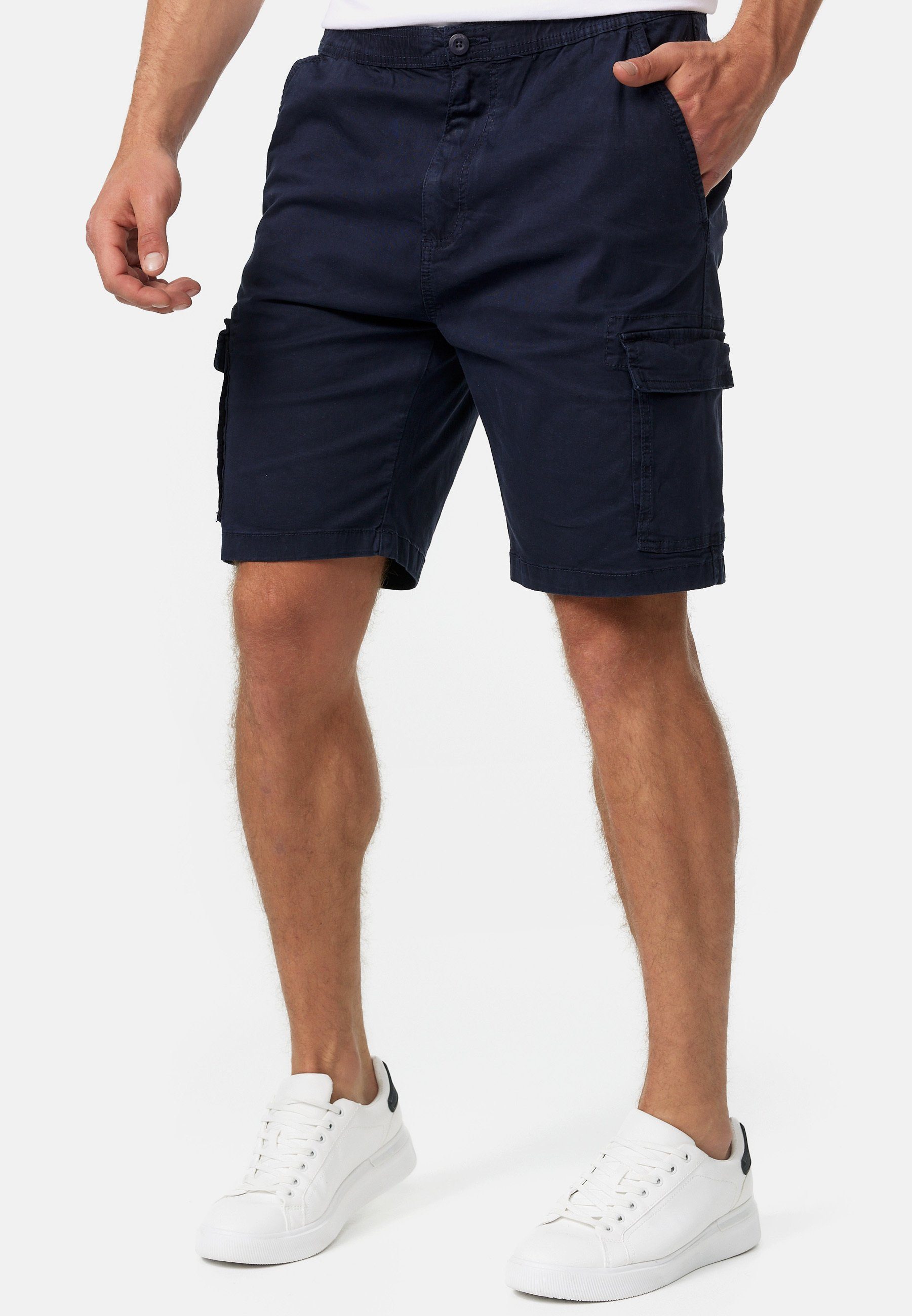 Indicode Cargoshorts Kinnaird aus elastischer Baumwoll-Qualität günstig online kaufen