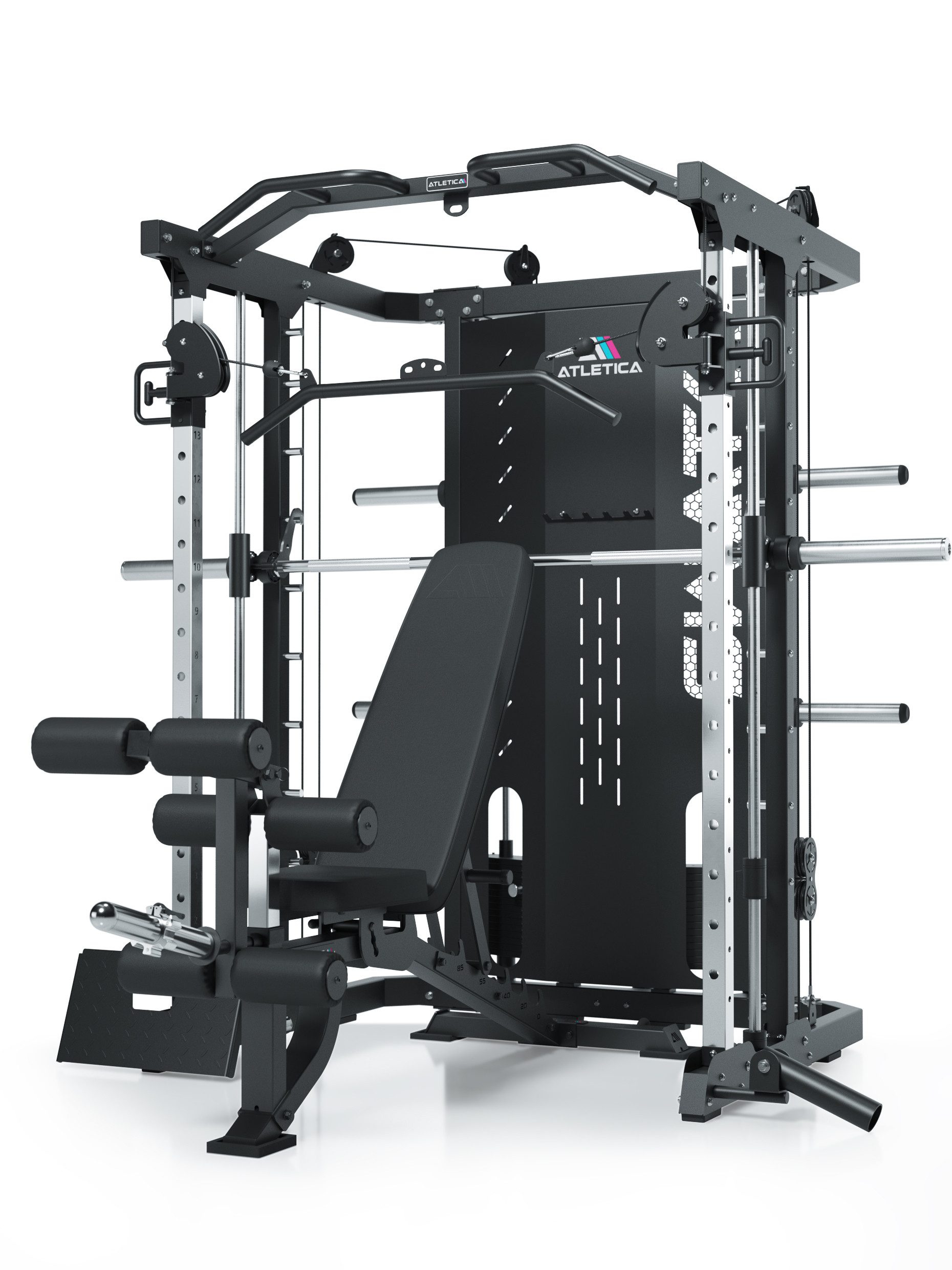 ATLETICA Kraftstation SWAT Multipresse, Low Version, 2 x 50 kg Gewichtsblock
