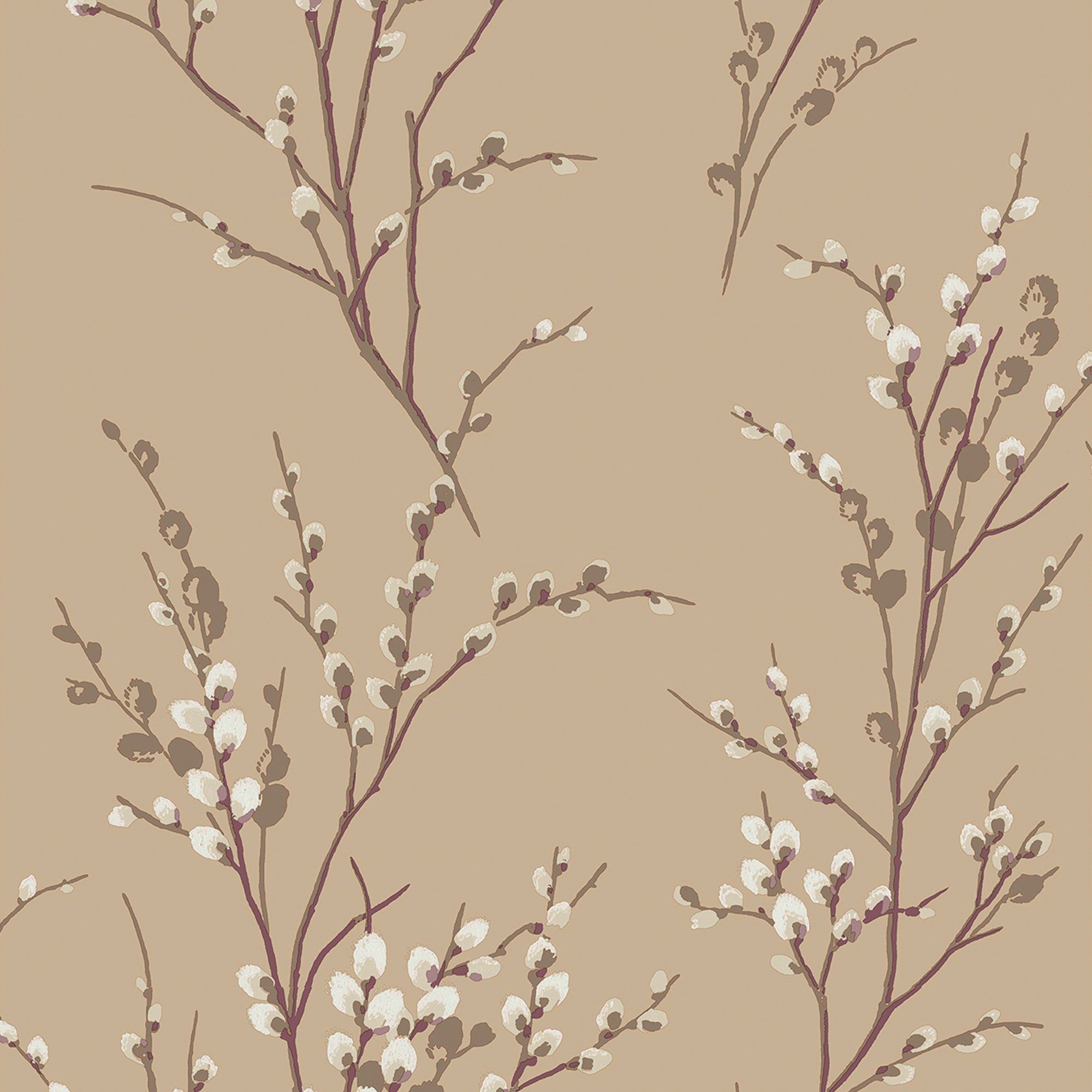 LAURA ASHLEY Vliestapete Pussy Willow, gemustert, FSC® zertifiziert, mit lebhaftem Druck, 10 Meter Länge