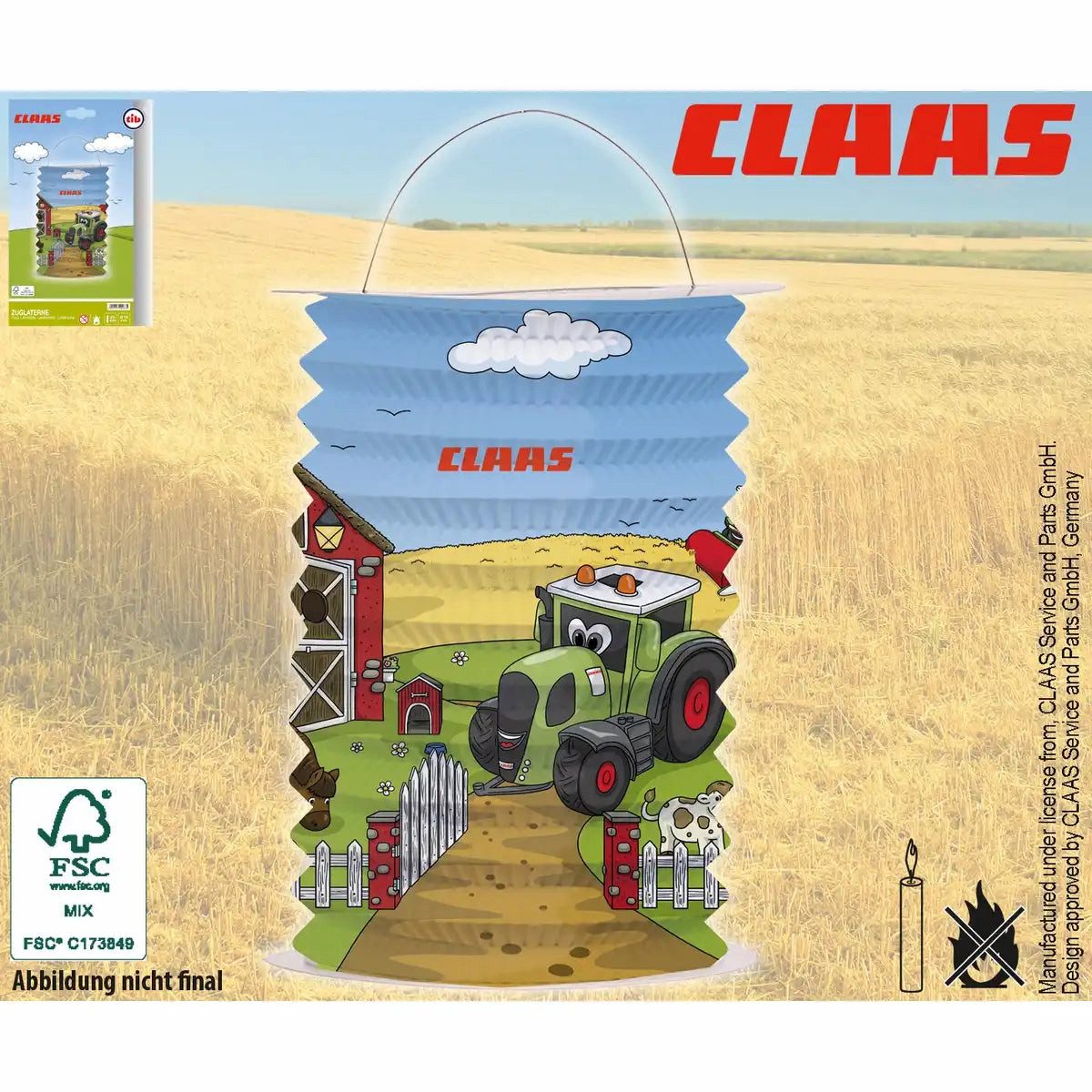 TIB Heyne Umzugslaterne Zuglaterne Claas Ø15 25cm