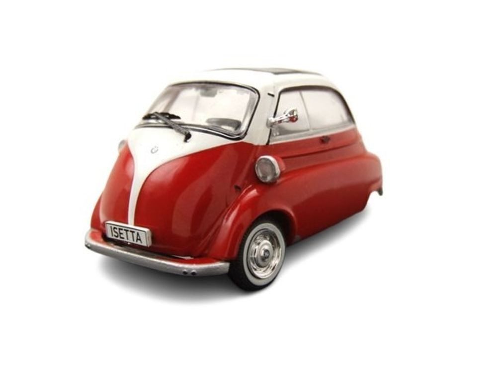 ixo Models Modellauto BMW Isetta 1959 rot weiß, Maßstab 1:43