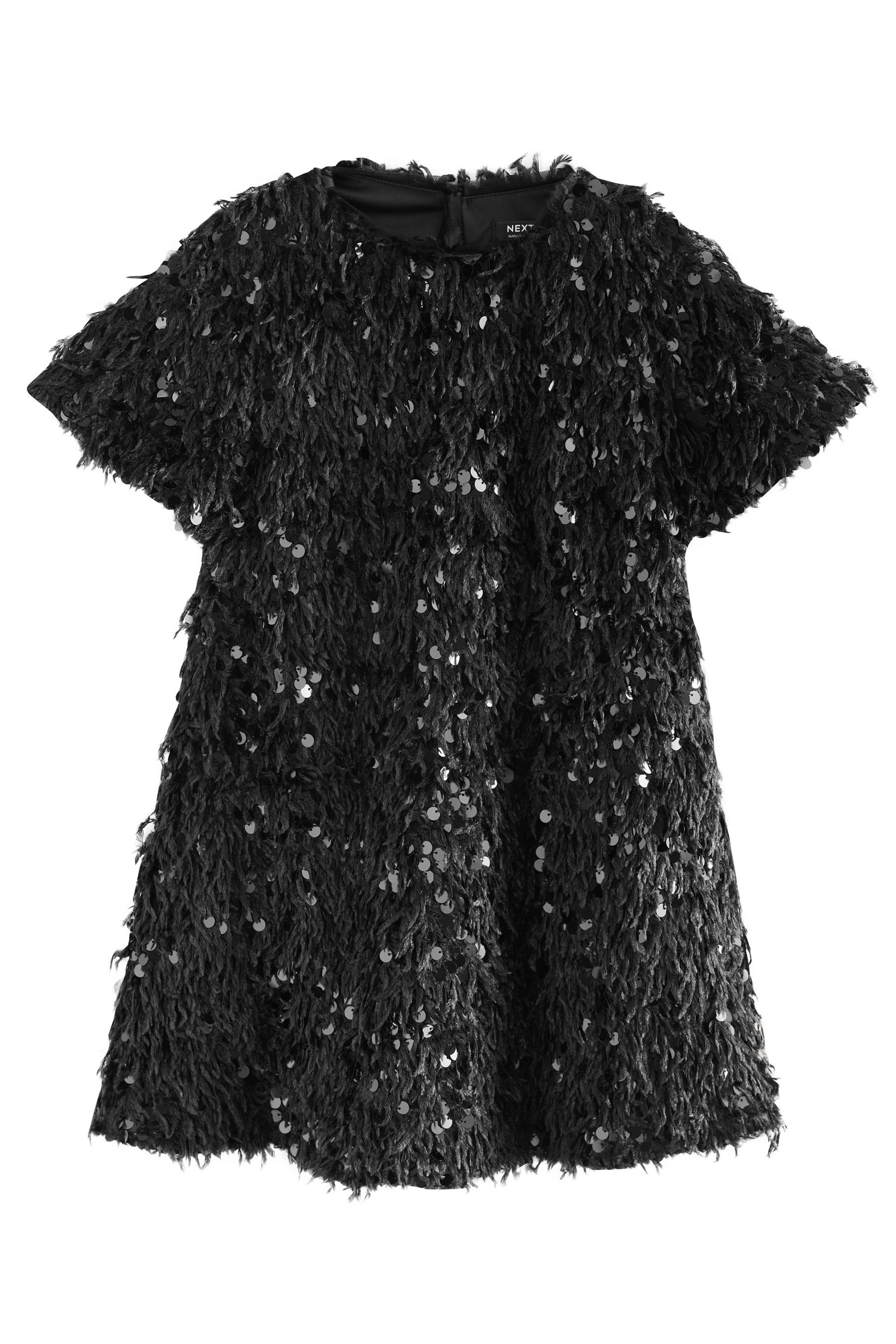 Partykleid Strukturiertes Paillettenkleid