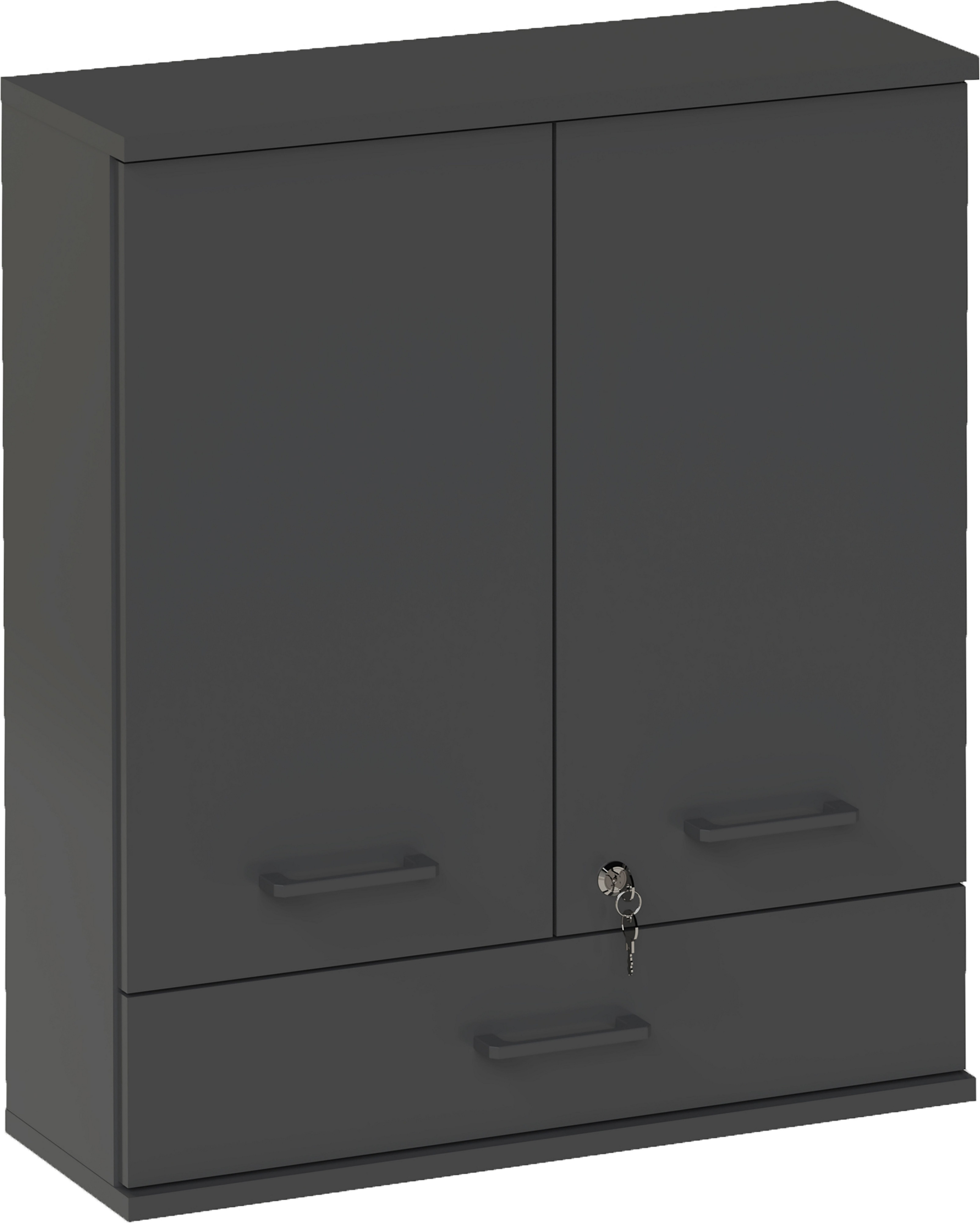 Schildmeyer Medizinschrank Galeno, mit 3 verschiedenen Aufklebern, Breite 30 cm, Made in Germany (1-St) Auswahl aus 3 verschiedenen Aufklebern zum Anbringen, Made in Germany