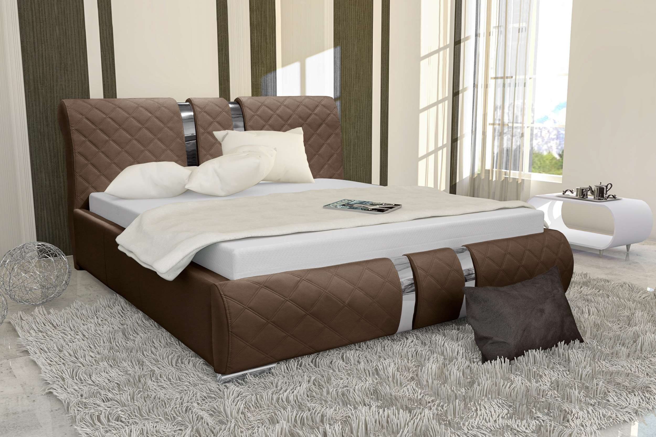 99rooms Polsterbett Kameron (Schlafzimmerbett, Bett), 120/140/160/180/200x2 günstig online kaufen