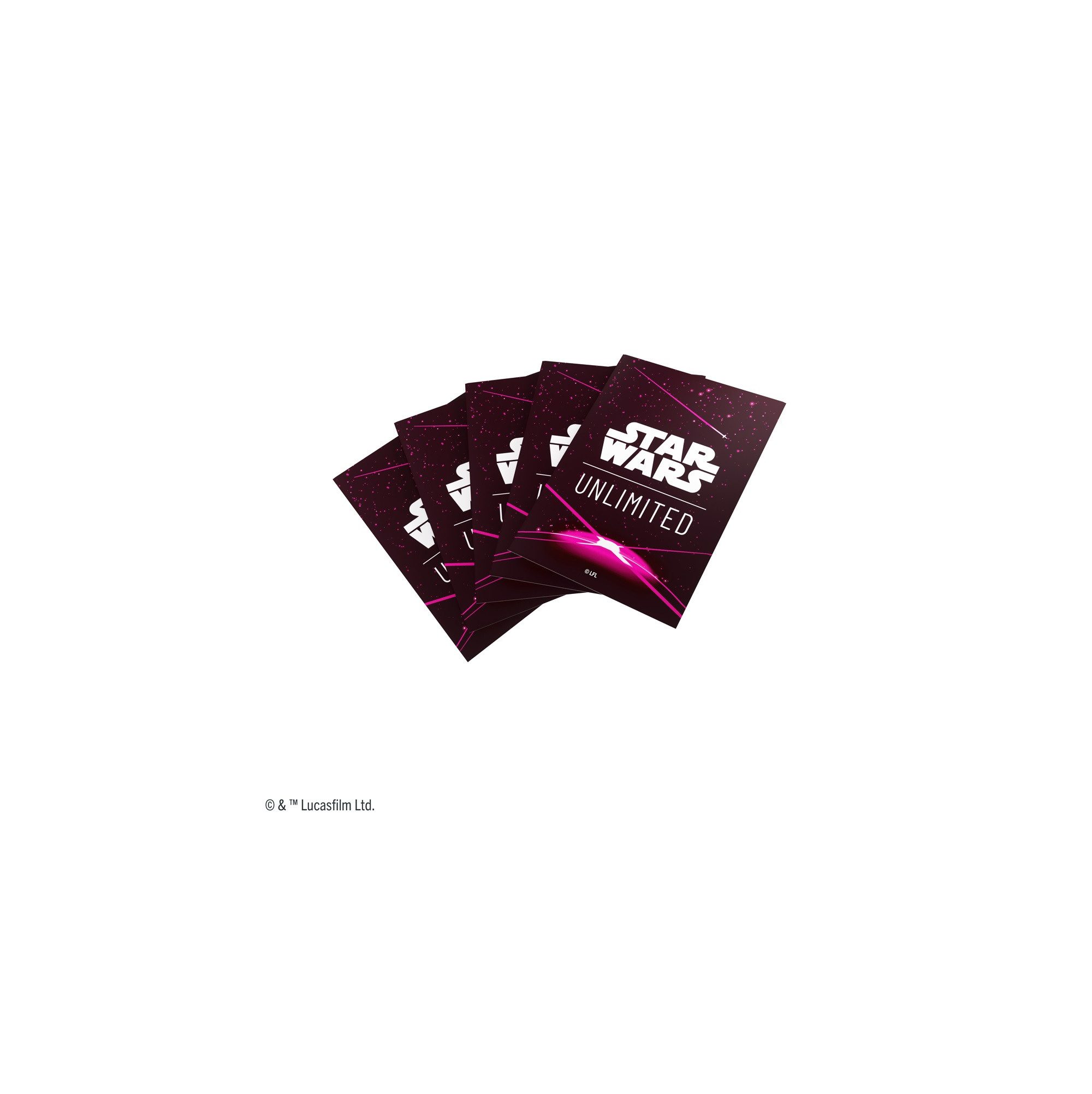 Gamegenic Sammelkarte Star Wars Unlimited Art Sleeves-Card Back Magenta