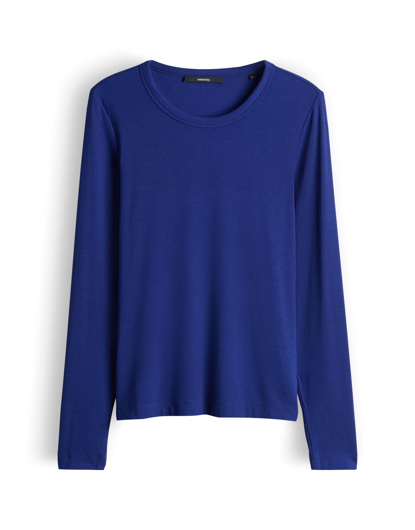 Longsleeve KORELL Slim mit feiner Rippstruktur