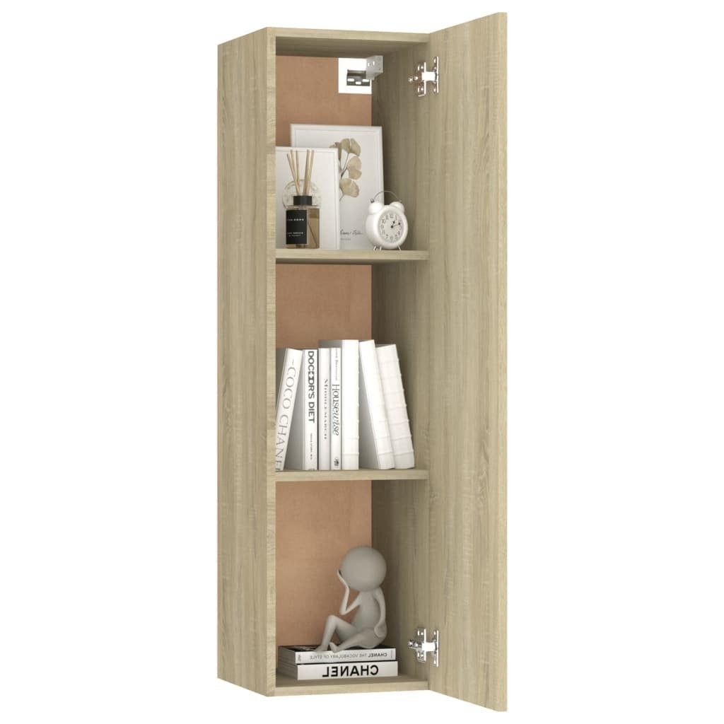 Sonoma-Eiche vidaXL Kleiderschrank Spanplatte 6-tlg TV-Schrank-Set