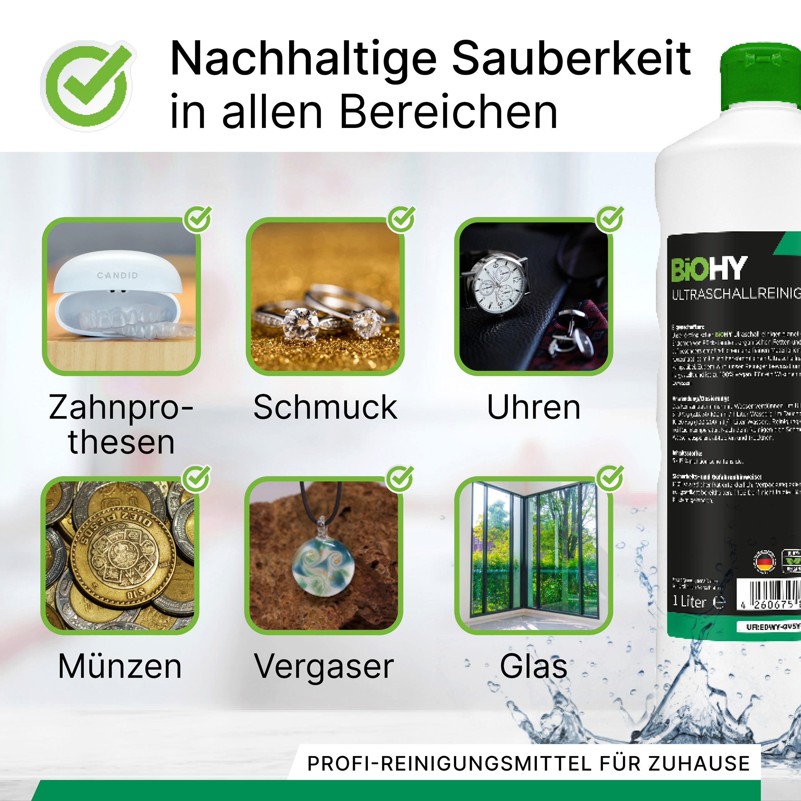 BiOHY Ultraschallreiniger Ultraschallreiniger 1 x 1 Liter Flasche – Bild 5 von 5
