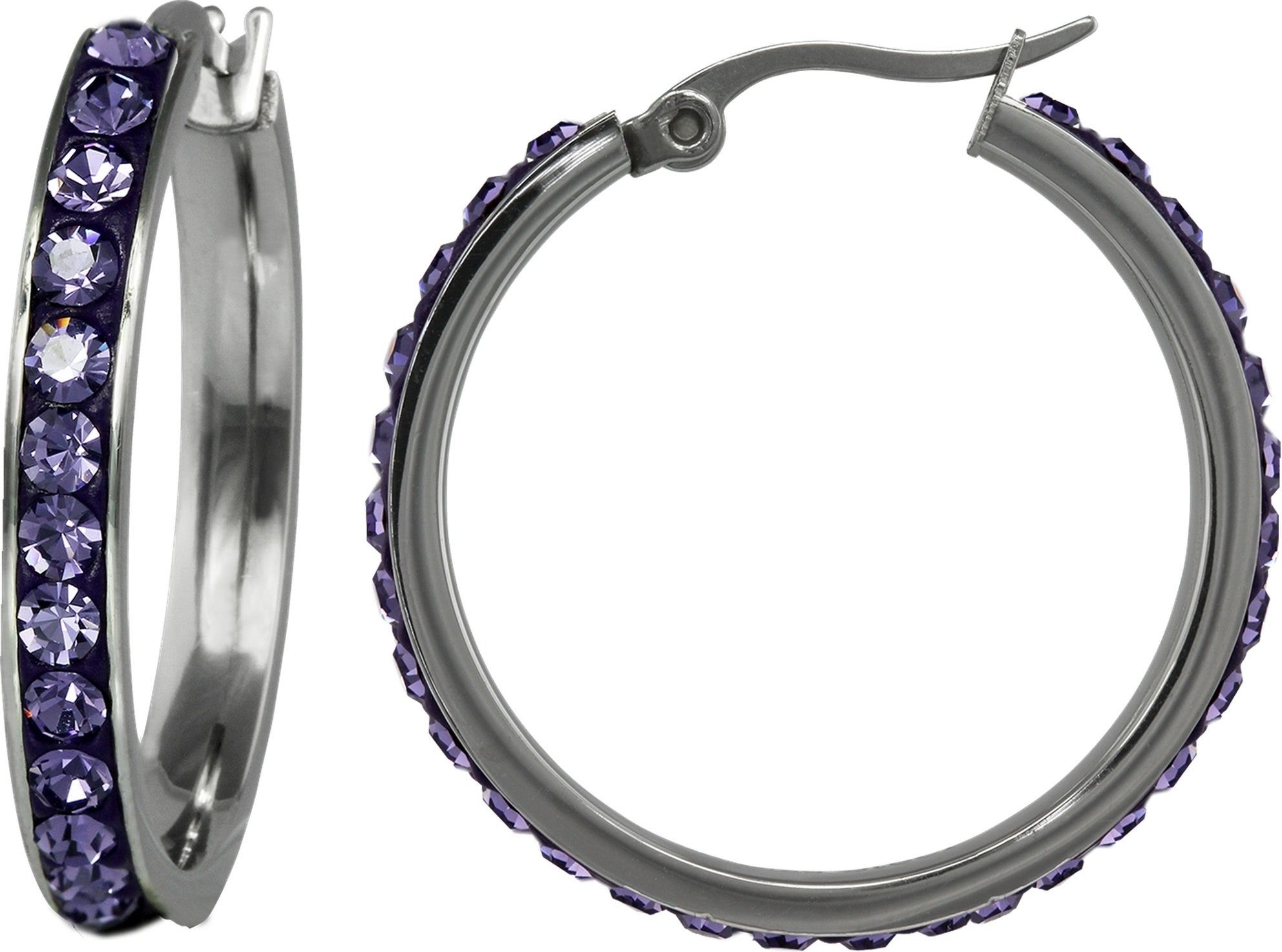 Amello Paar Creolen Amello Ohrringe Edelstahl Creolen 30mm (Creolen), Damen günstig online kaufen