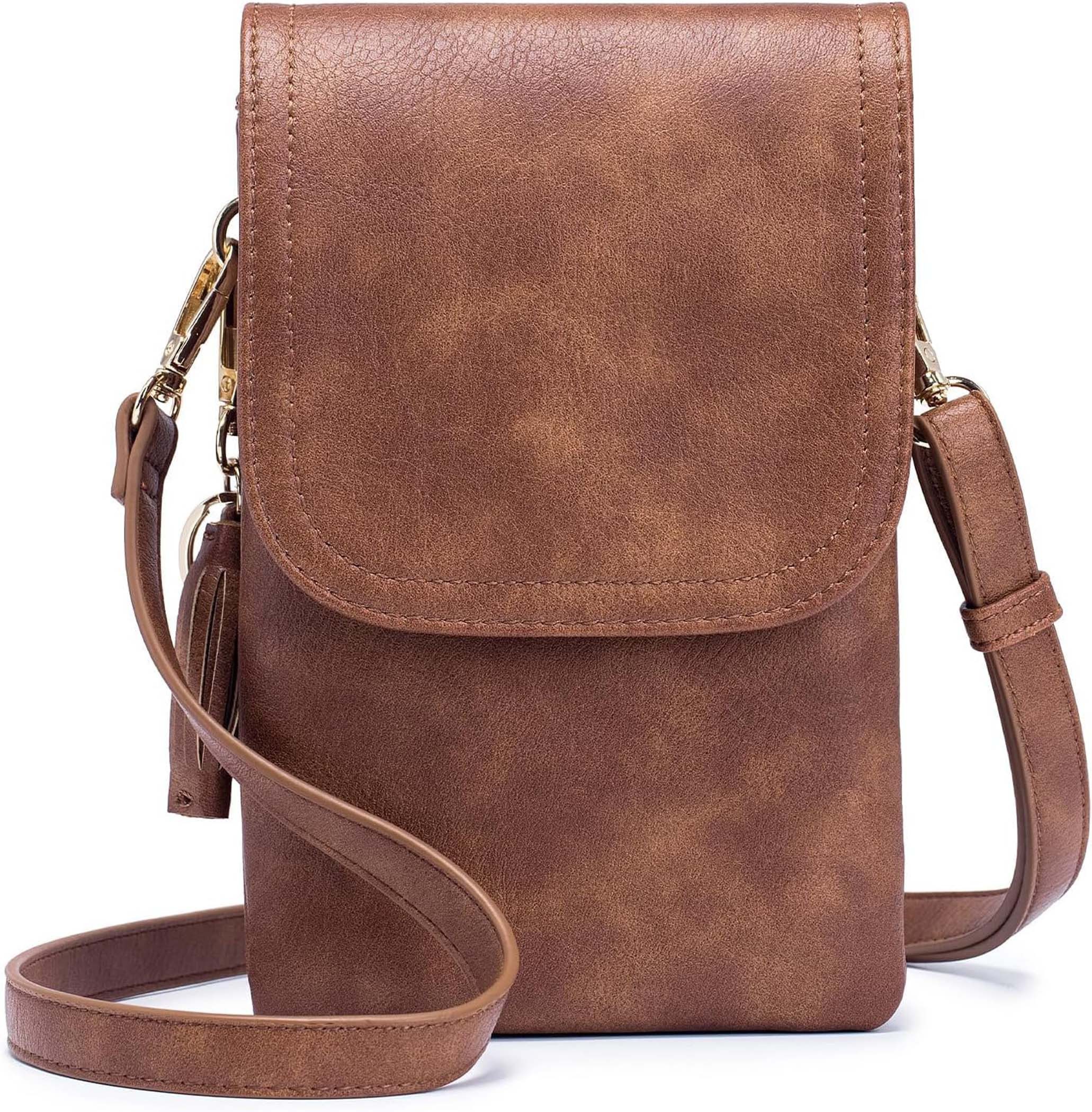 Coonoor Handytasche Damen Geldbörse mit Handyfach und RFID Schutz