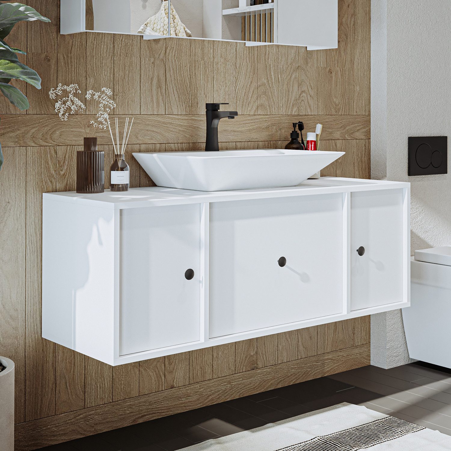 Roomart Badmöbel-Set GUSTO-ATL 120 cm, (Komplett-Set, günstig online kaufen