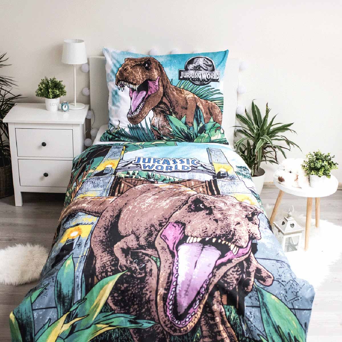 Jurassic World Kinderbettwäsche Jurassic World, Renforcé, 2 teilig