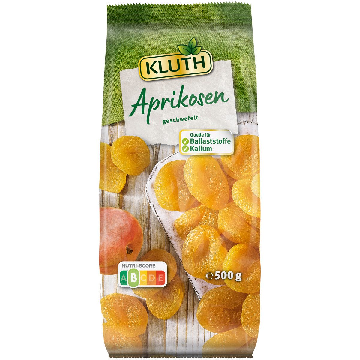 KLUTH Süßigkeit, Kluth Aprikosen geschwefelt Kaliumreich Premium Qualität 500g