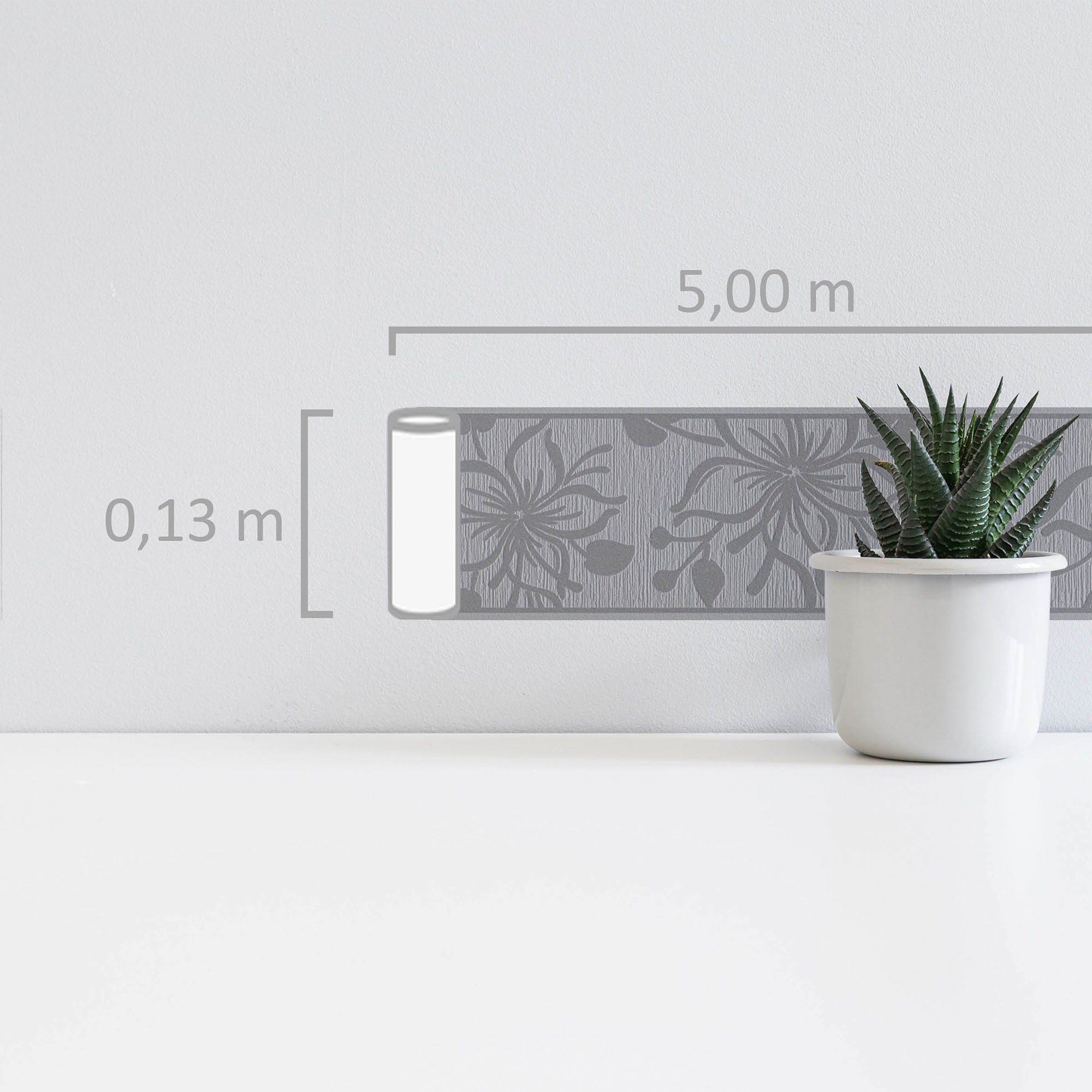 A.S. Création Bordüre Only Borders 11, strukturiert, floral, geblümt, natür günstig online kaufen