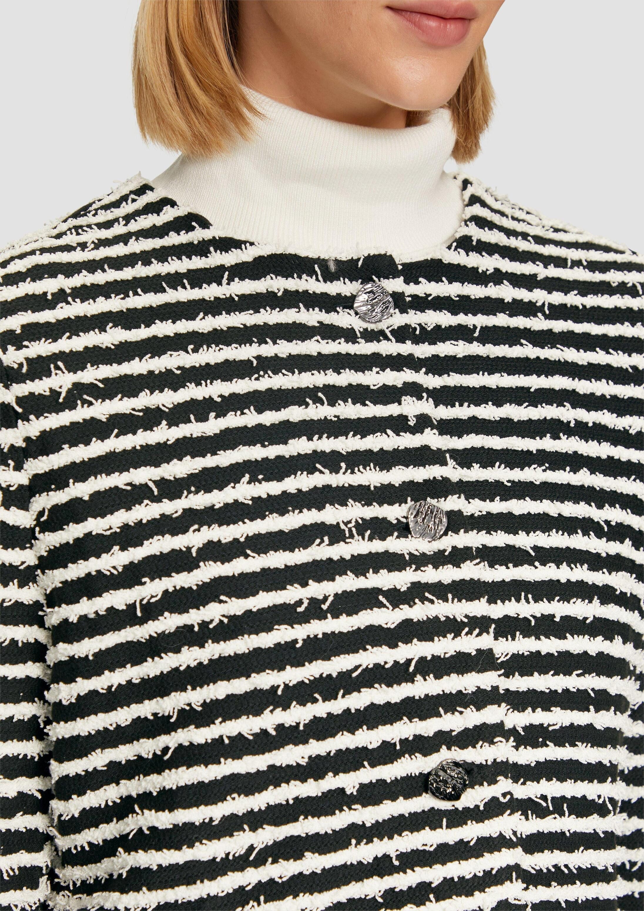 s.Oliver Funktionsjacke Indoor-Jacke Jacke mit Musterstruktur