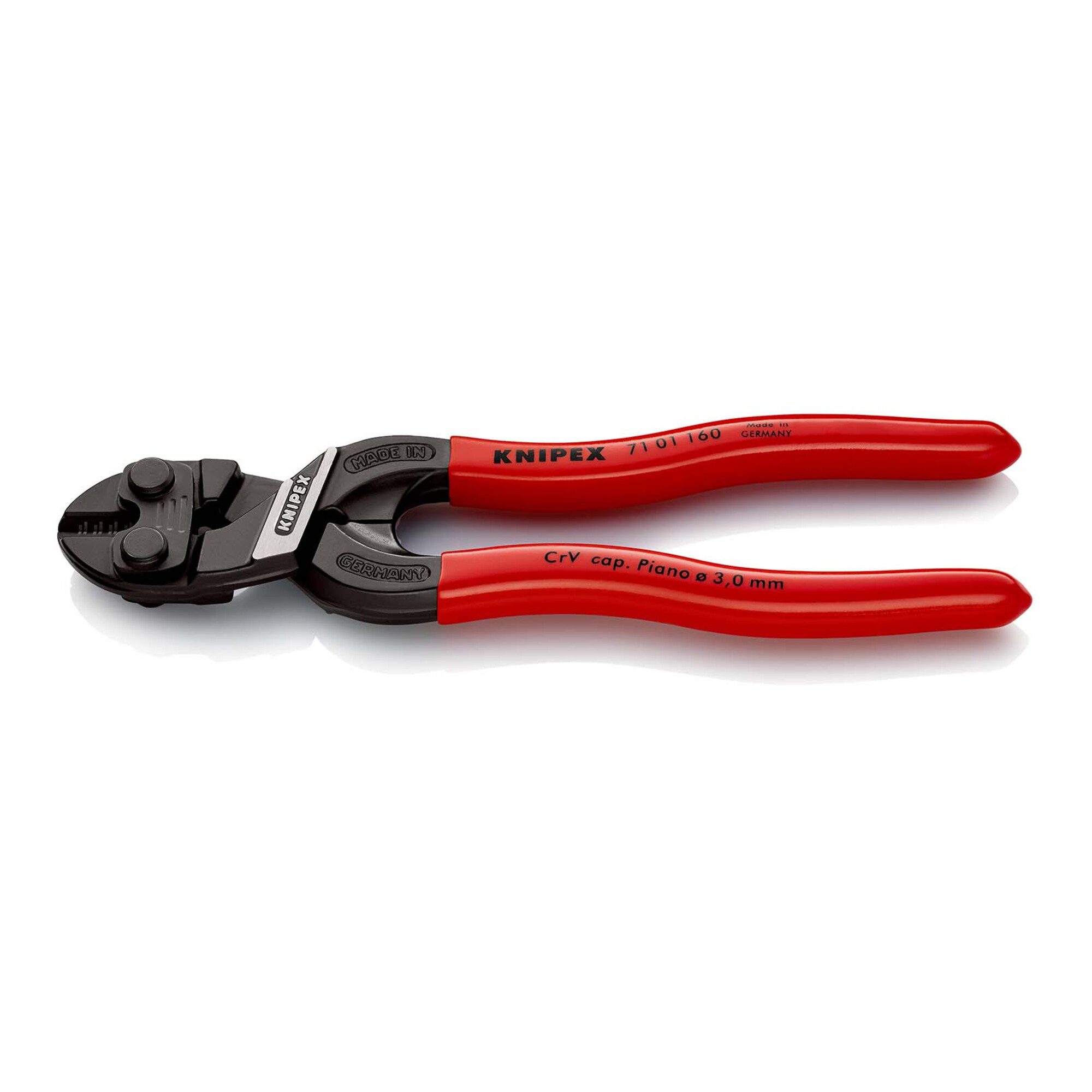 Knipex Cuttermesser KNIPEX 71 01 160 CoBolt® S Kompakt-Bolzenschneider mit Kunststoff über
