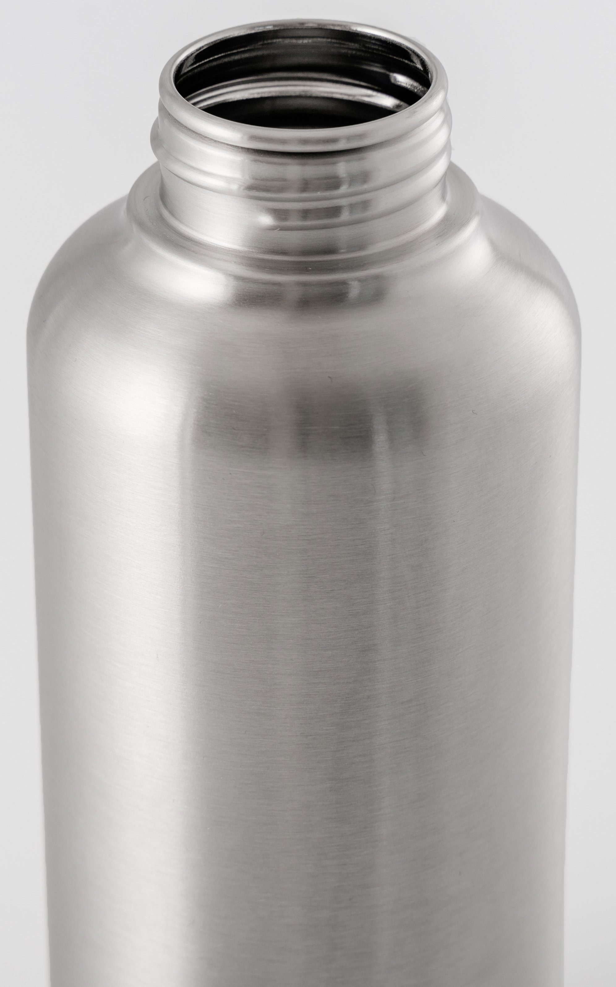 equa Trinkflasche Timeless Off Steel, Trinkflaschen-Leichtgewicht aus Edelstahl, mit Tragegriff