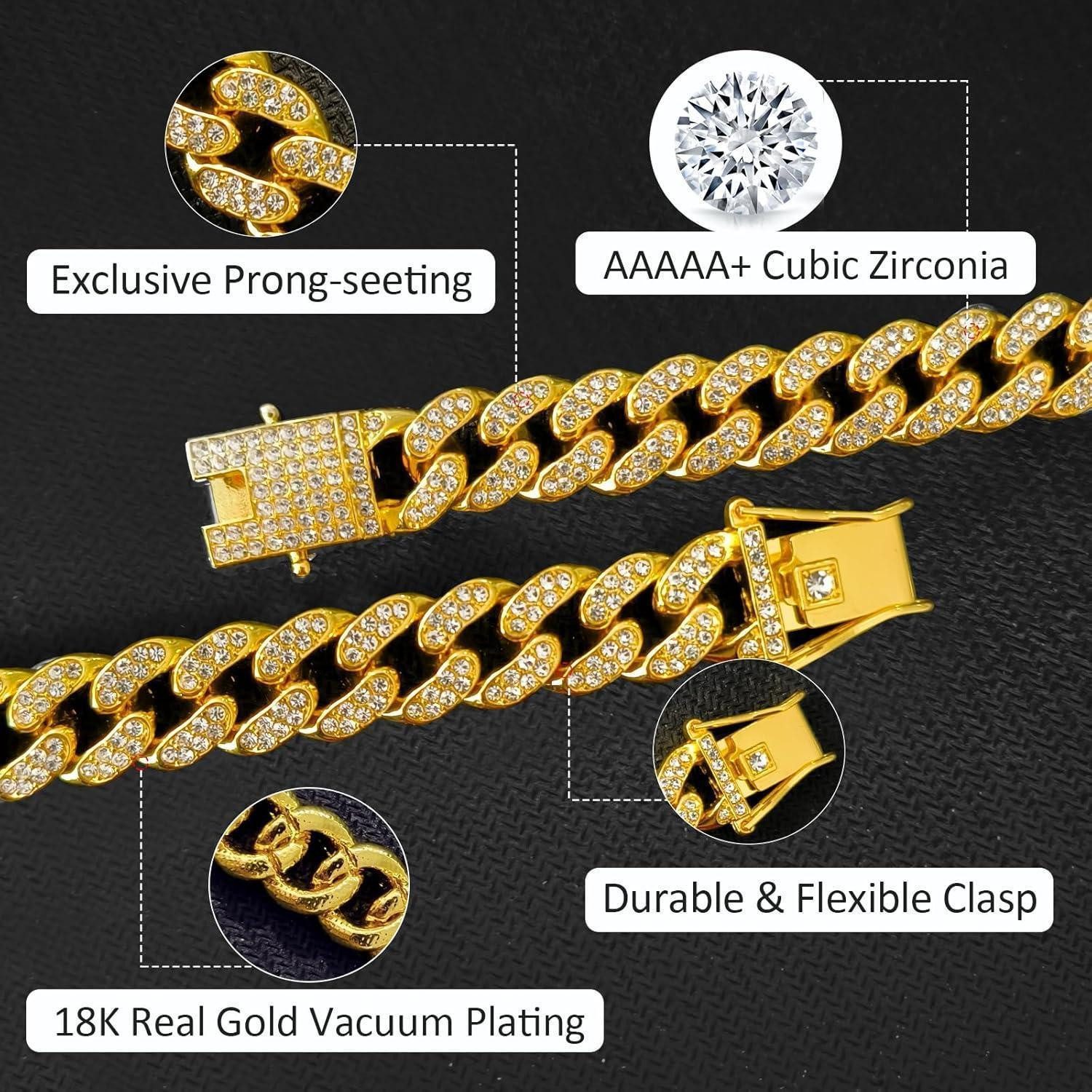 LuxusKollektion Ketten und Armband Set Kubanische günstig online kaufen