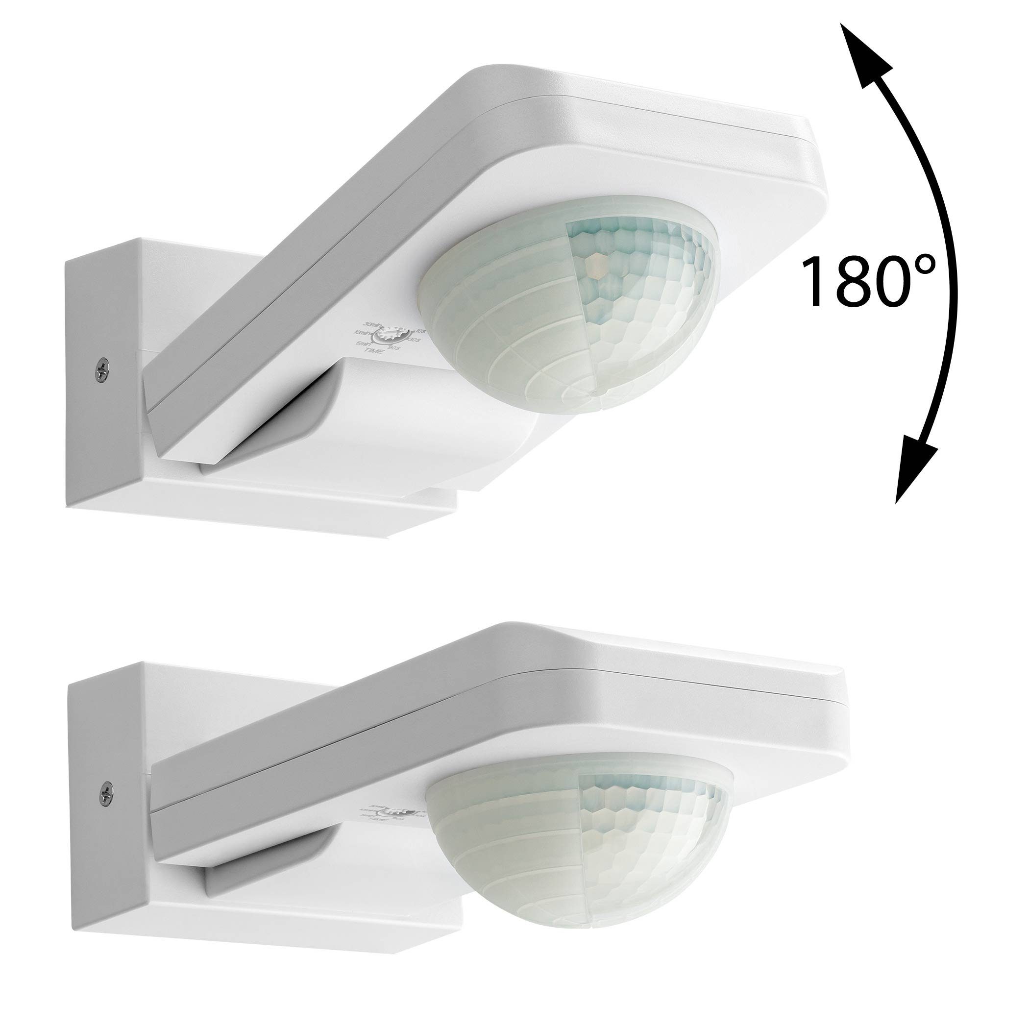 SEBSON Bewegungsmelder Bewegungsmelder geeignet Aussen LED Aufputz, 360°, 20m / IP65,