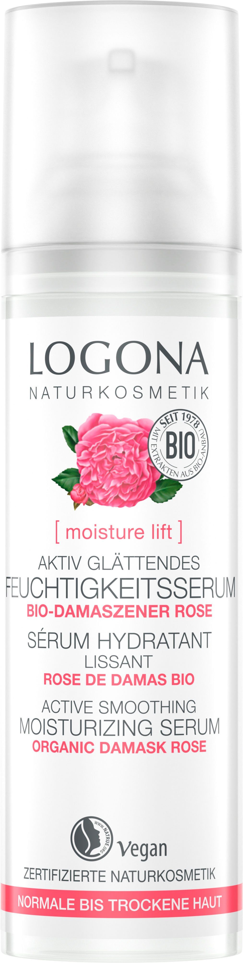 Feuchtigk.serum glätt Logona lift Gesichtsserum moisture LOGONA