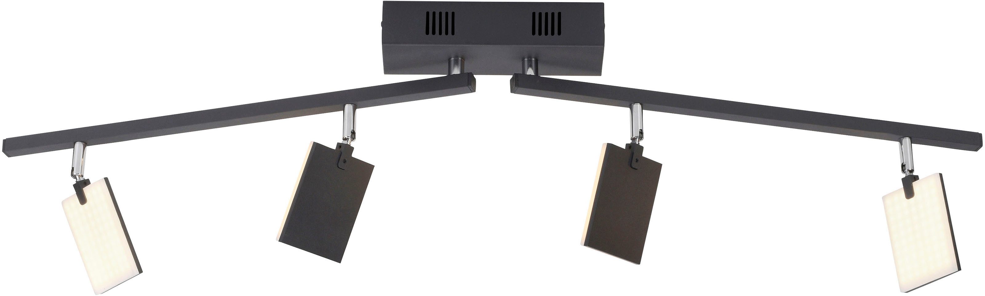 Neuhaus PURE LED Deckenleuchte PURE Mira, CCT - über Fernbedienung, LED fest integriert, warmweiß - kaltweiß, Dimmbar über Fernbedienung, CCT, Spotköpfe verstellbar