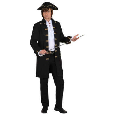 Orlob Kostüm Pirat - Schwarzer Mantel für Herren