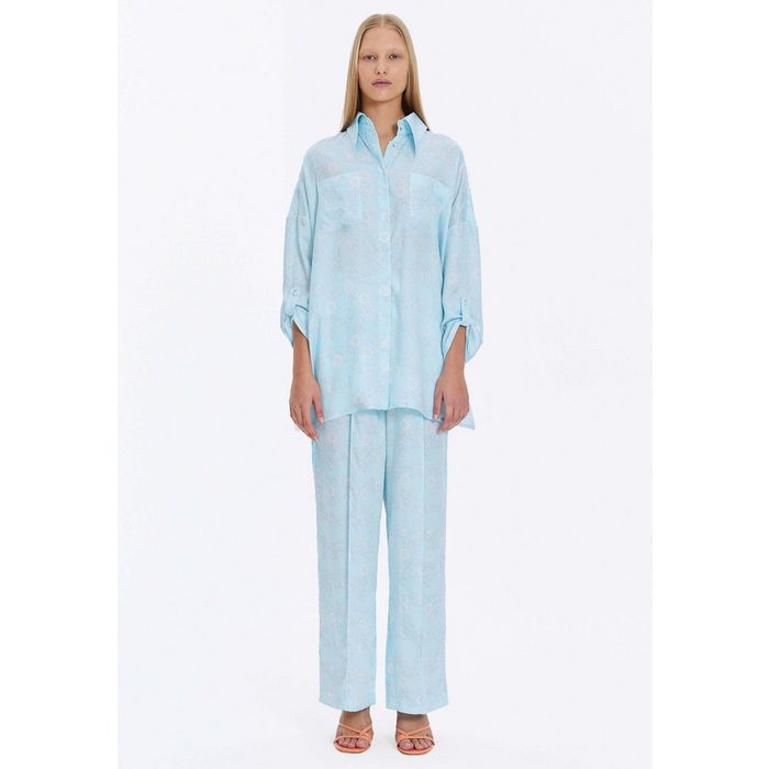 Monosuit Stoffhose Cozy pants blue tencel PV6739