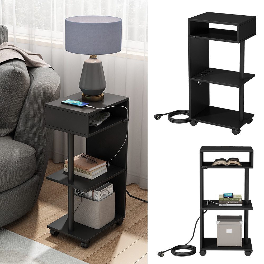 Vicco Beistelltisch Barion, Schwarz, 38 x günstig online kaufen