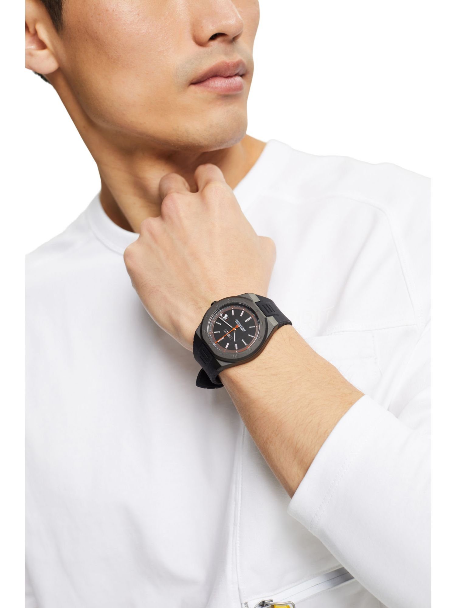 Herren Uhren Esprit Quarzuhr Uhr mit Silikon-Armband