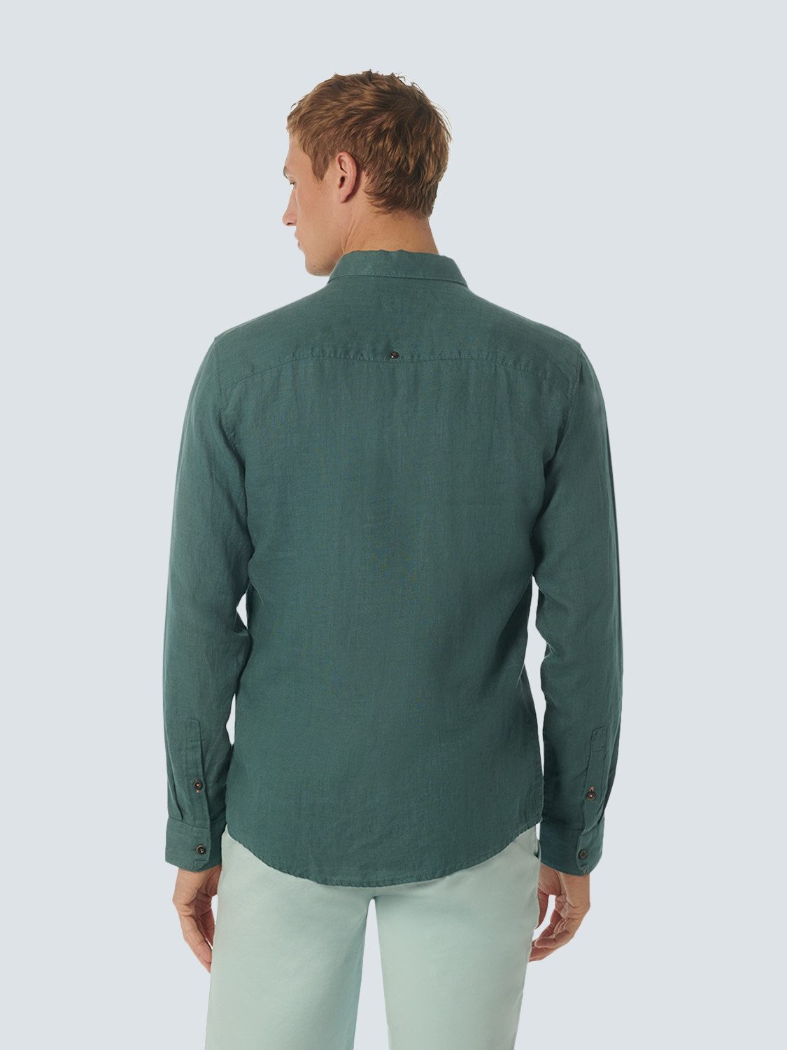 NO EXCESS Langarmhemd aus Leinen günstig online kaufen
