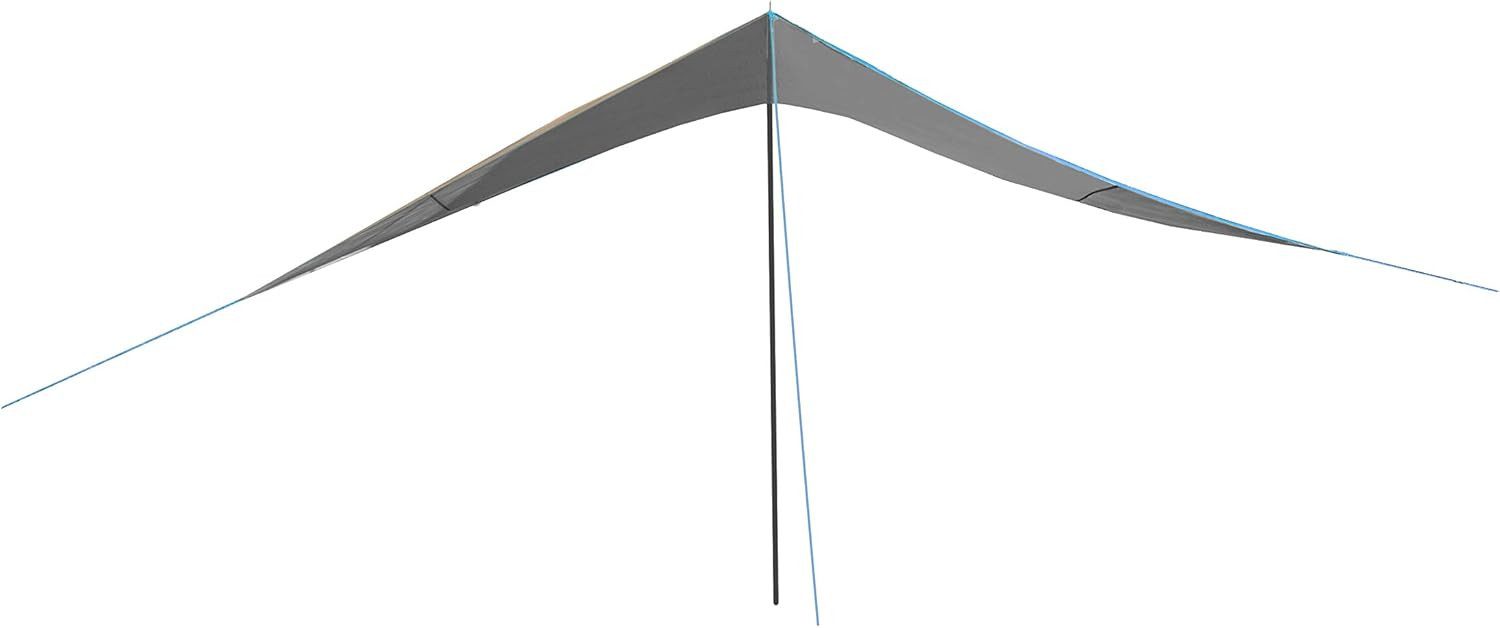 Portal Outdoor Sonnensegel "Mesa grau - blau" Abdeckplane Markise 350x350x220 cm Camping, (komplett-Set, mit Transporttasche), UV 50+ / inkl. Tragetasche